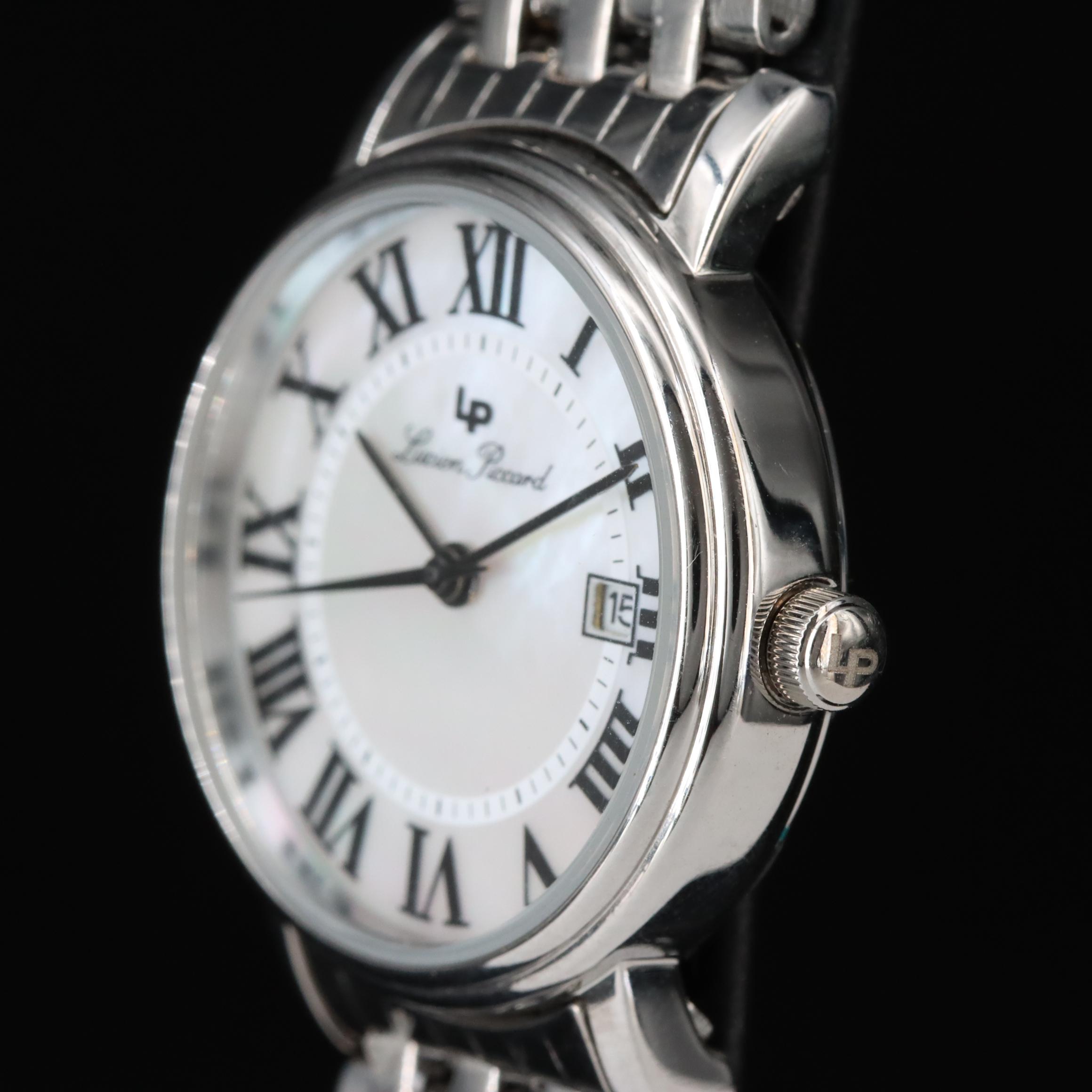 Lucien Piccard Mother-of-Pearl Steel Watch