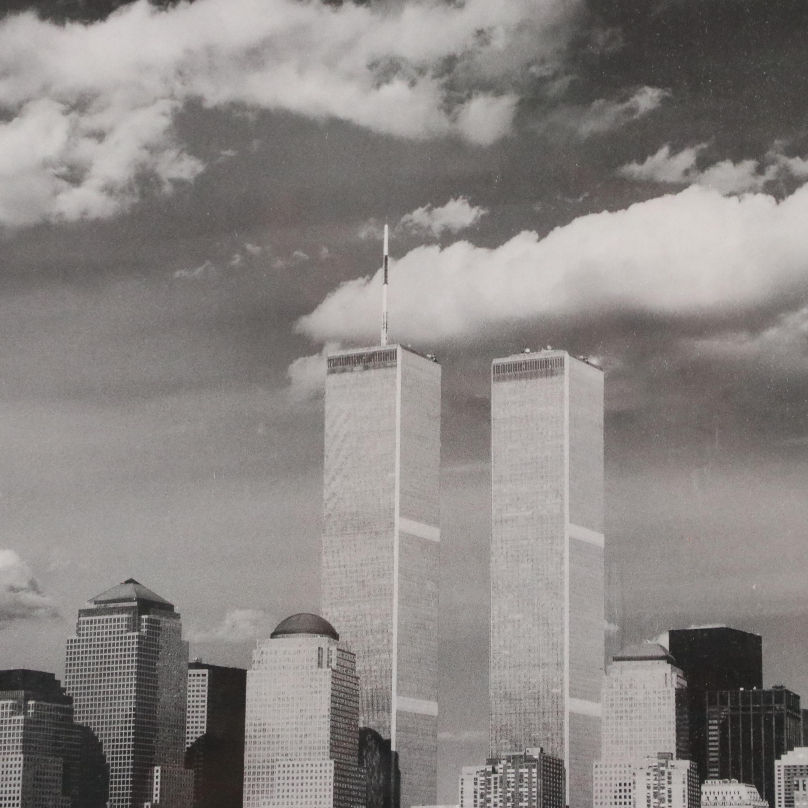 Alex Leykin Offset Lithograph 9/11 Memorial Poster with World Trade ...