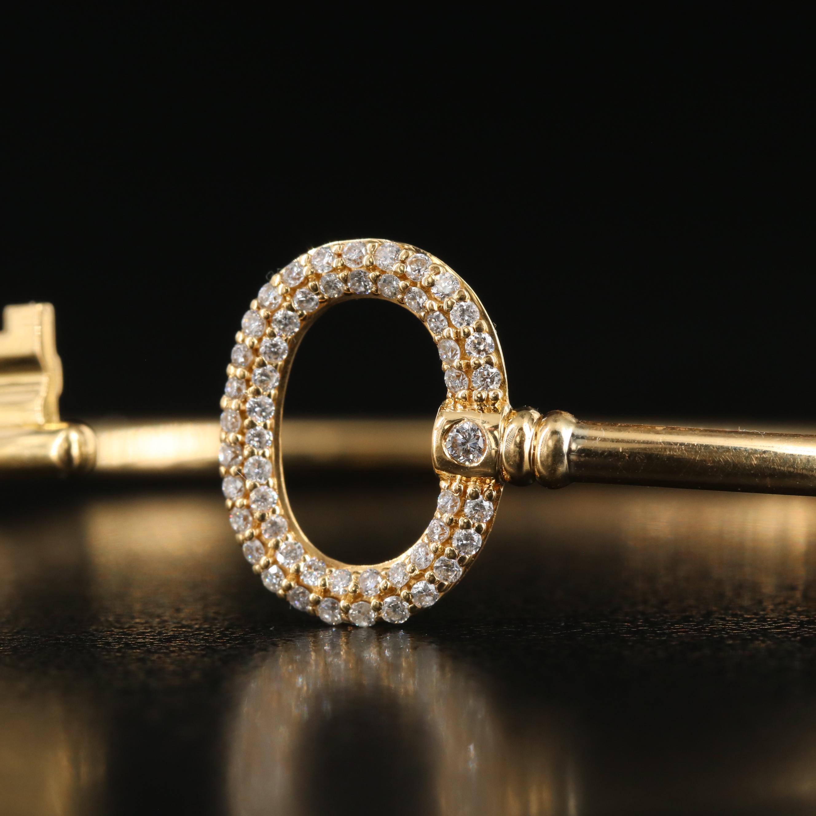 Tiffany & Co. Keys 18K 0.29 CTW Diamond Wire Bracelet