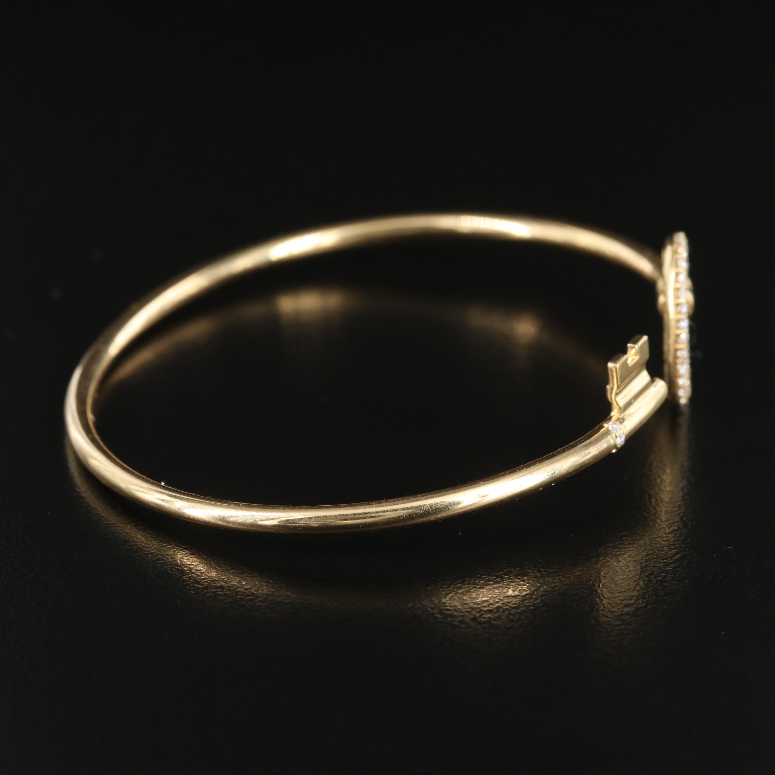 Tiffany & Co. Keys 18K 0.29 CTW Diamond Wire Bracelet