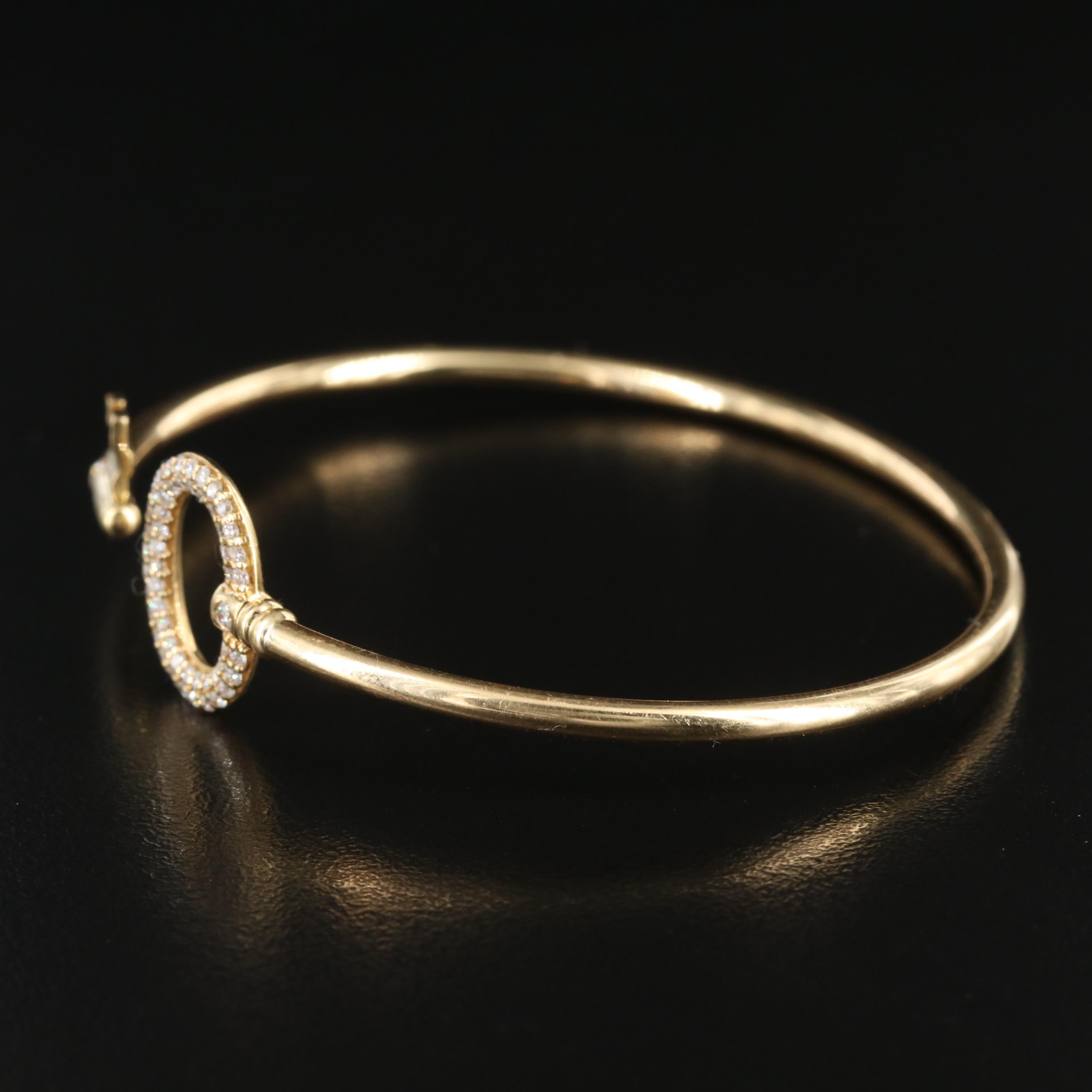 Tiffany & Co. Keys 18K 0.29 CTW Diamond Wire Bracelet