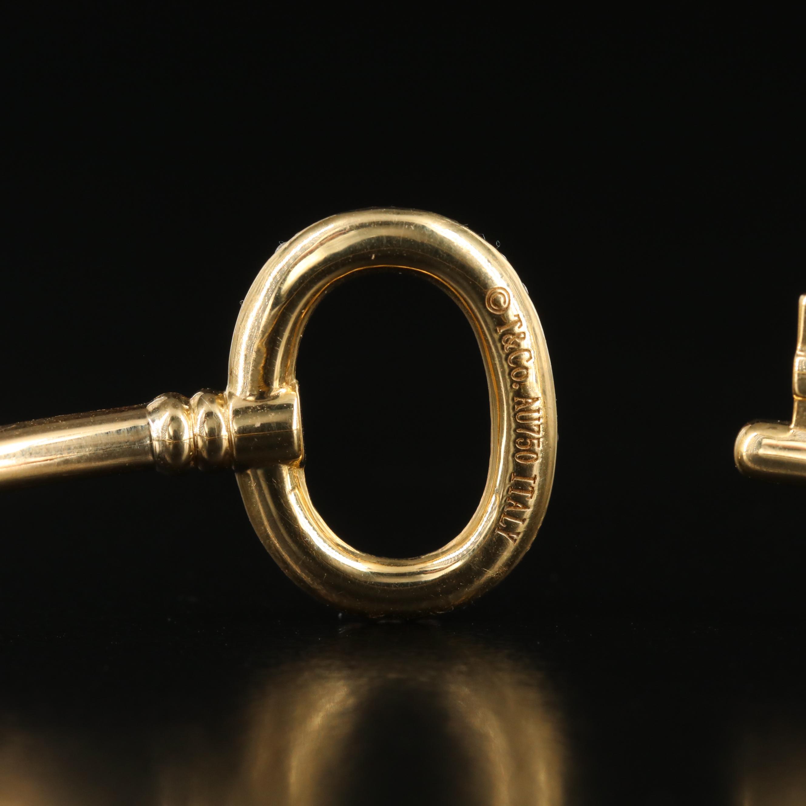 Tiffany & Co. Keys 18K 0.29 CTW Diamond Wire Bracelet