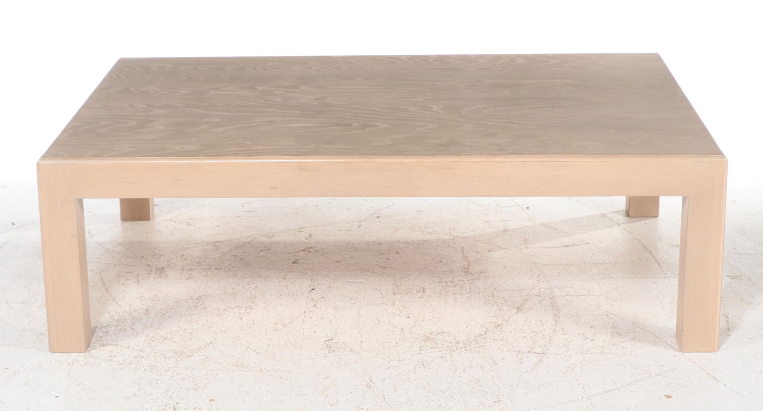 Large Modernist Style Cerused Ash Coffee Table