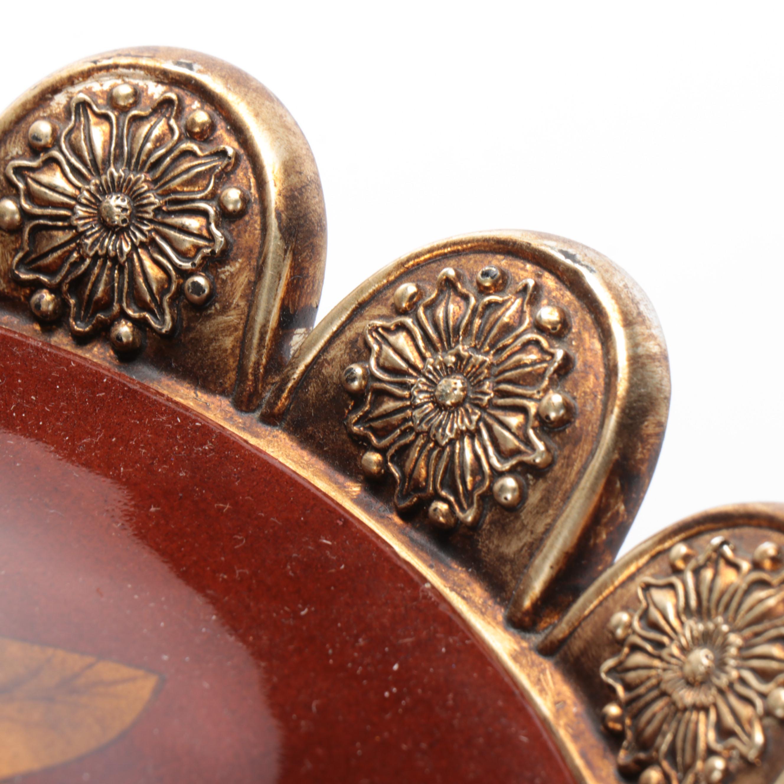 Frederick Cooper Neoclassical Swan and Butterfly Urn Table Lamp, Pleated Shade