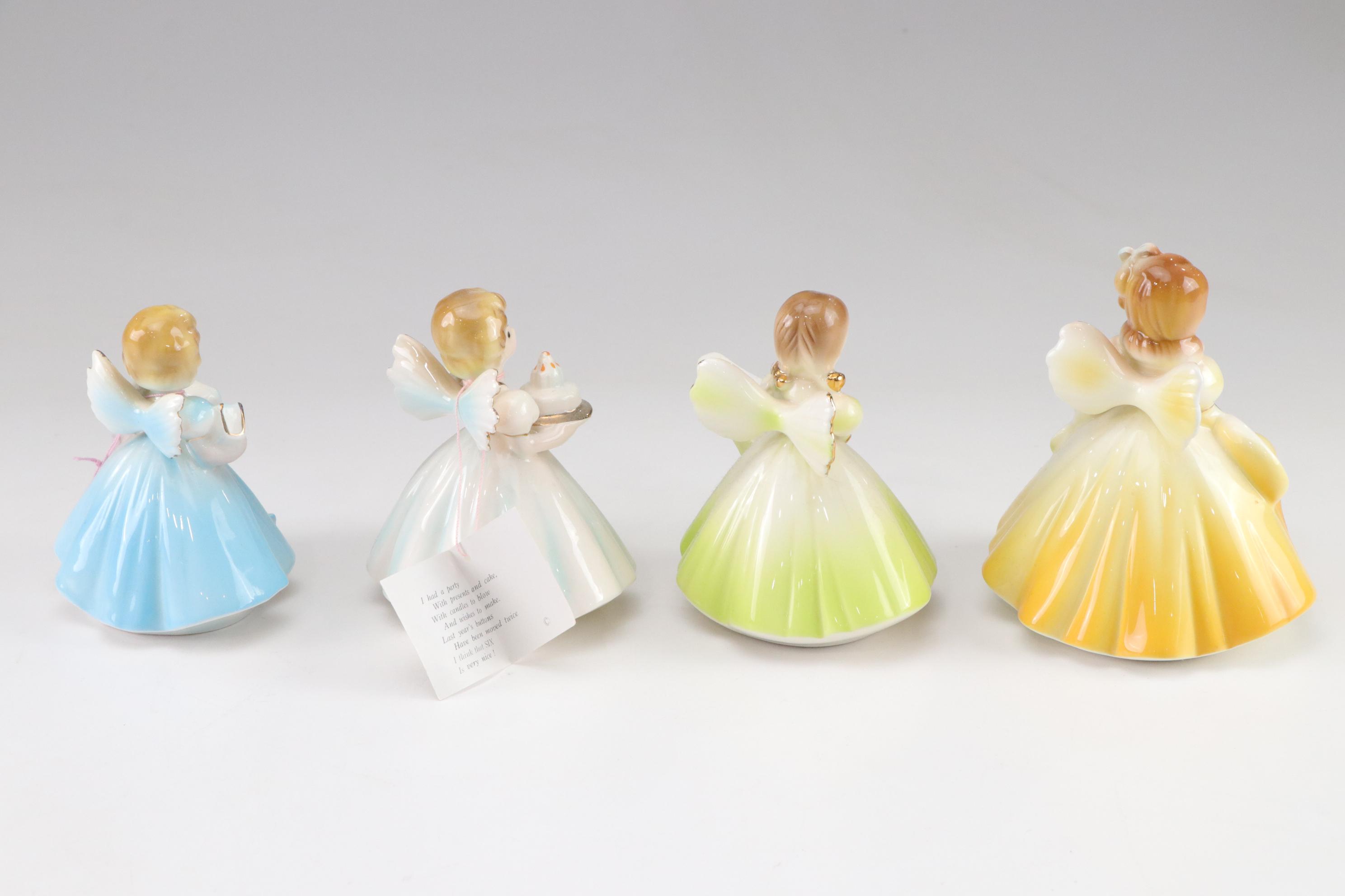 Josef Originals and Other Porcelain Birthday Angel Figurines