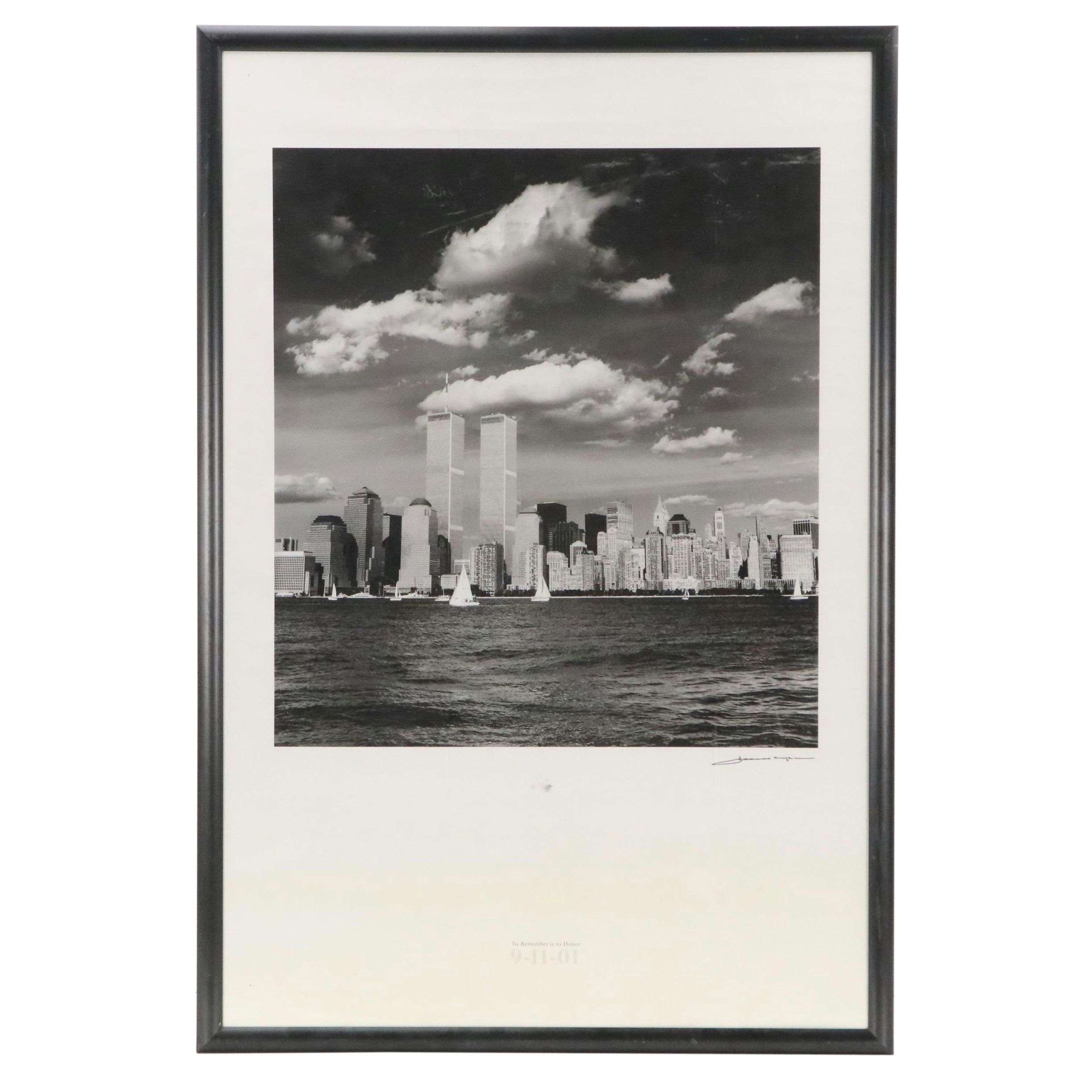 Alex Leykin Offset Lithograph 9/11 Memorial Poster with World Trade ...