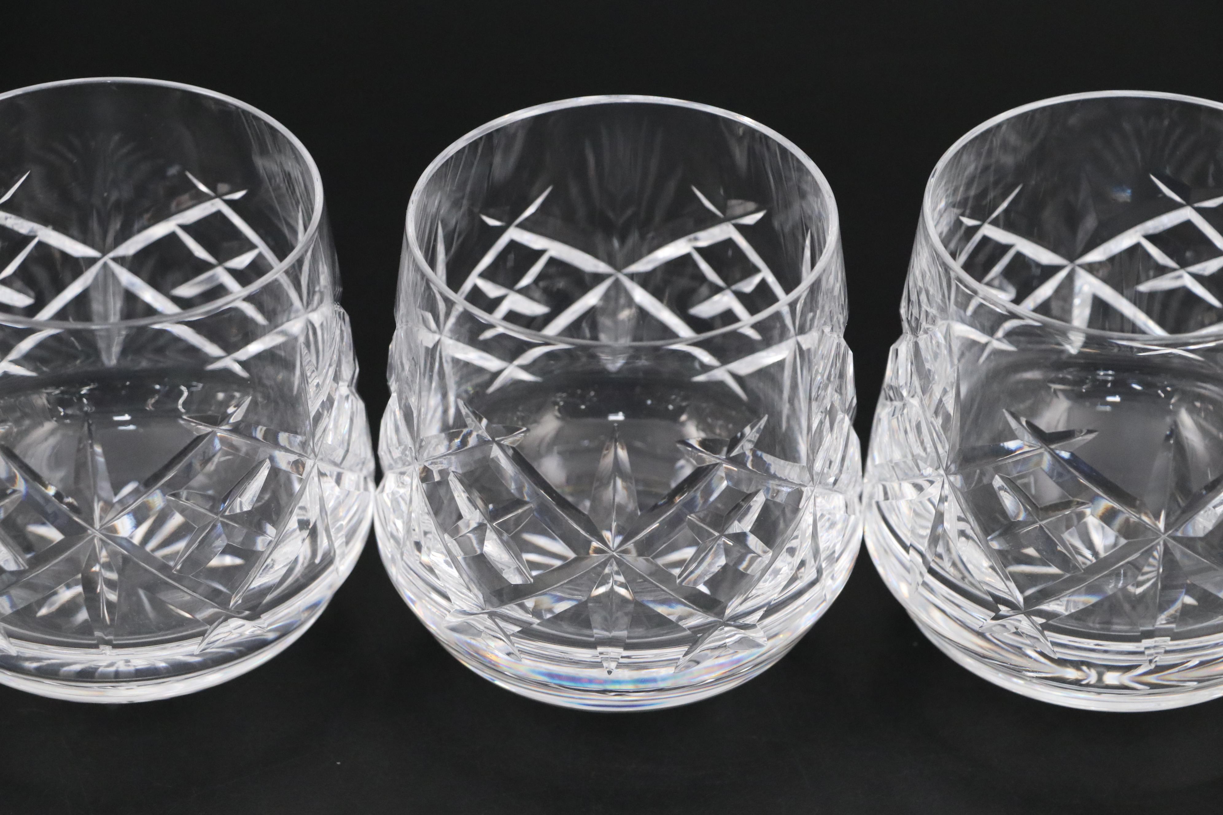 Waterford Crystal Roly Poly Glasses, Late 20th Century