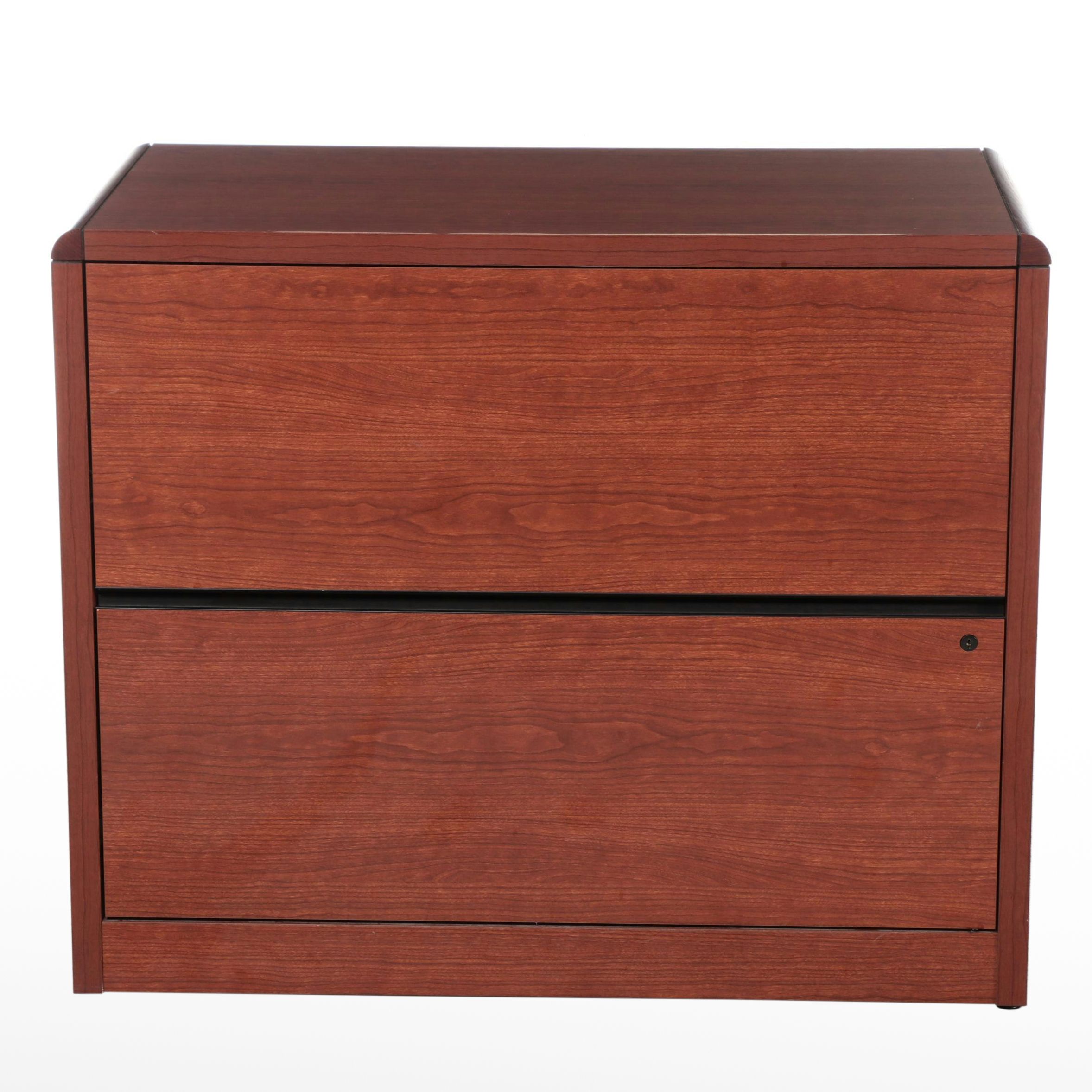 Contemporary Wood Two-Drawer Filing Cabinet
