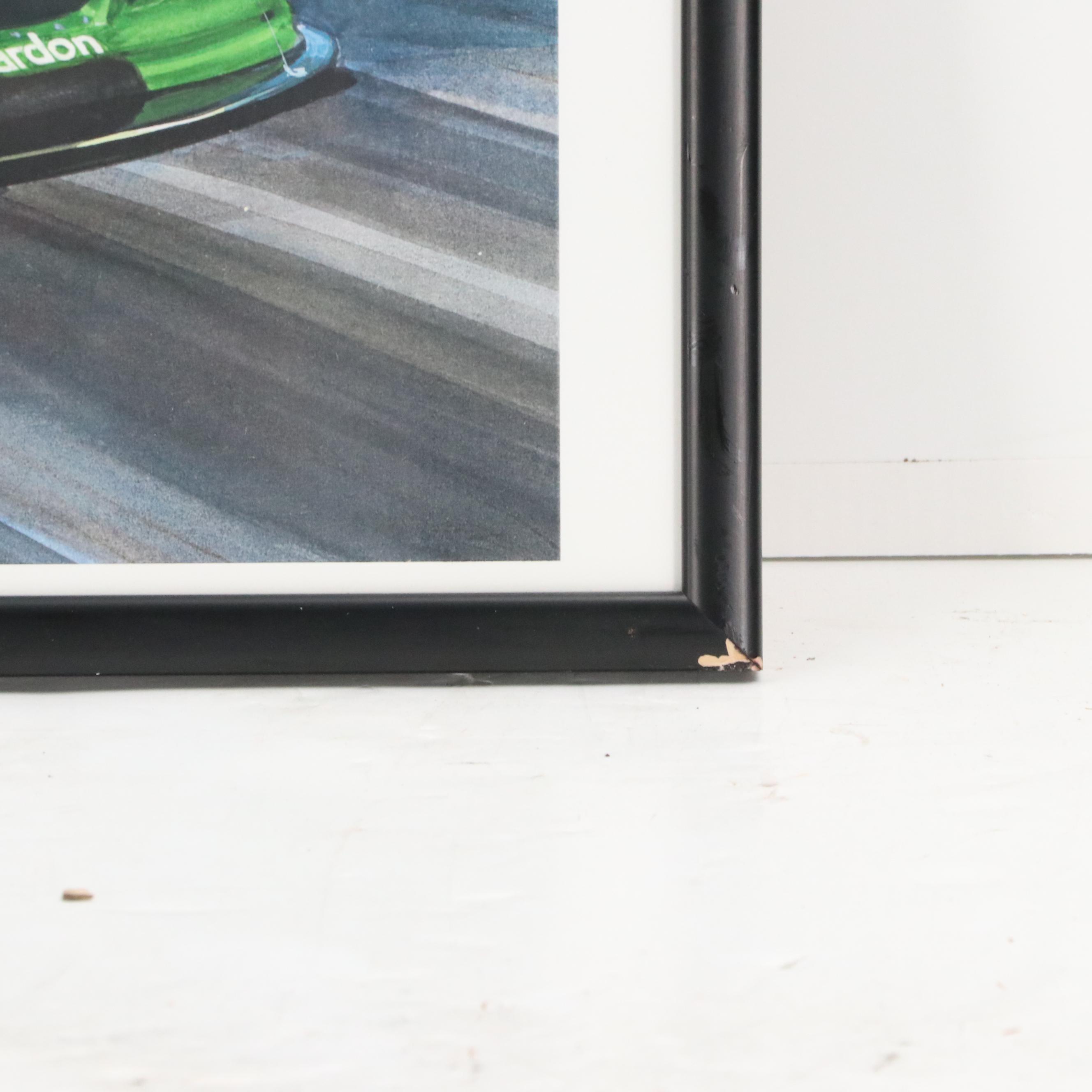 Ed Gullet Digital Prints of Ferrari GTP and BMW GT Race Cars