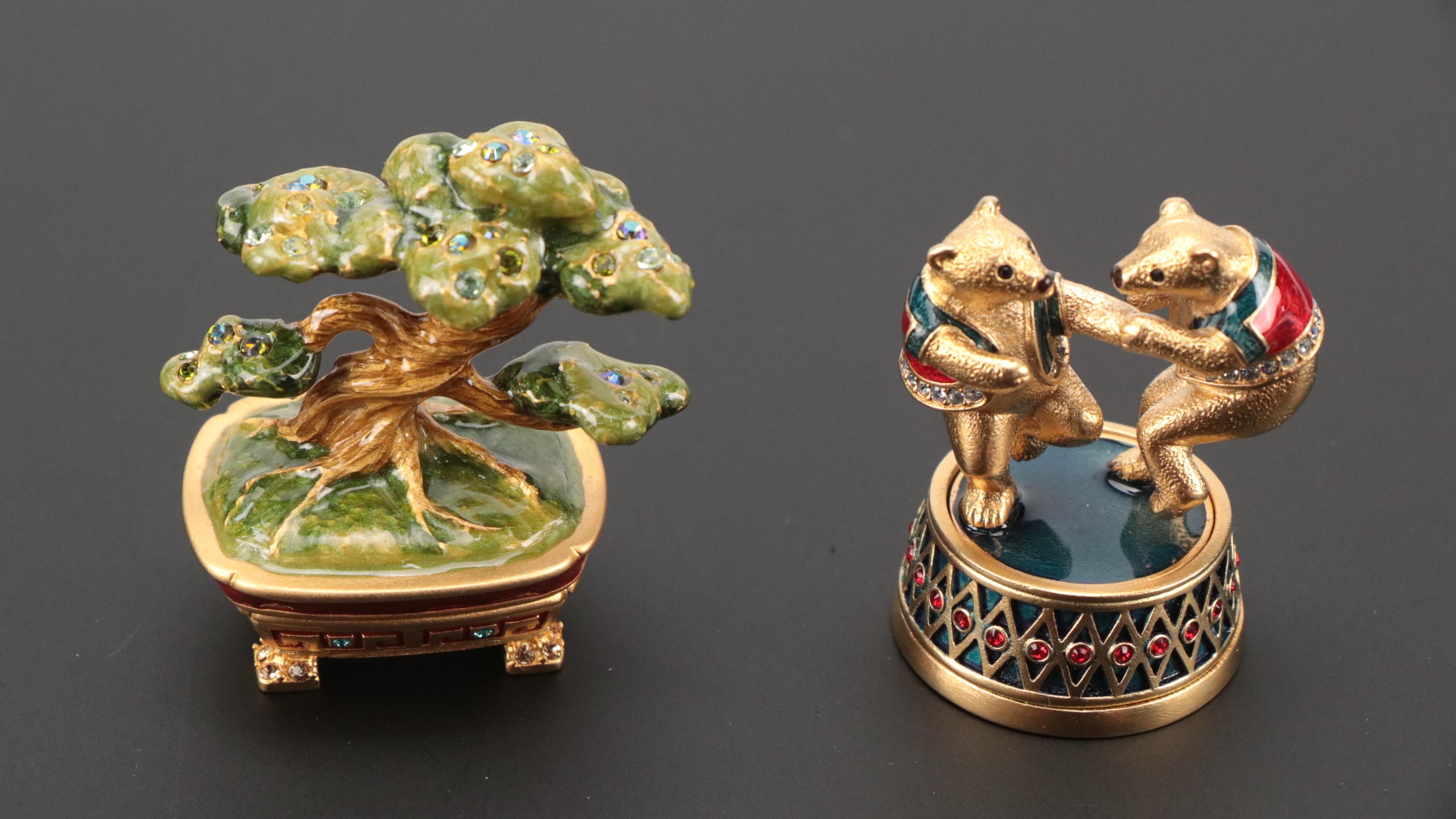 Jay Strongwater for Estée Lauder Solid Perfumes in Ornamental Compacts