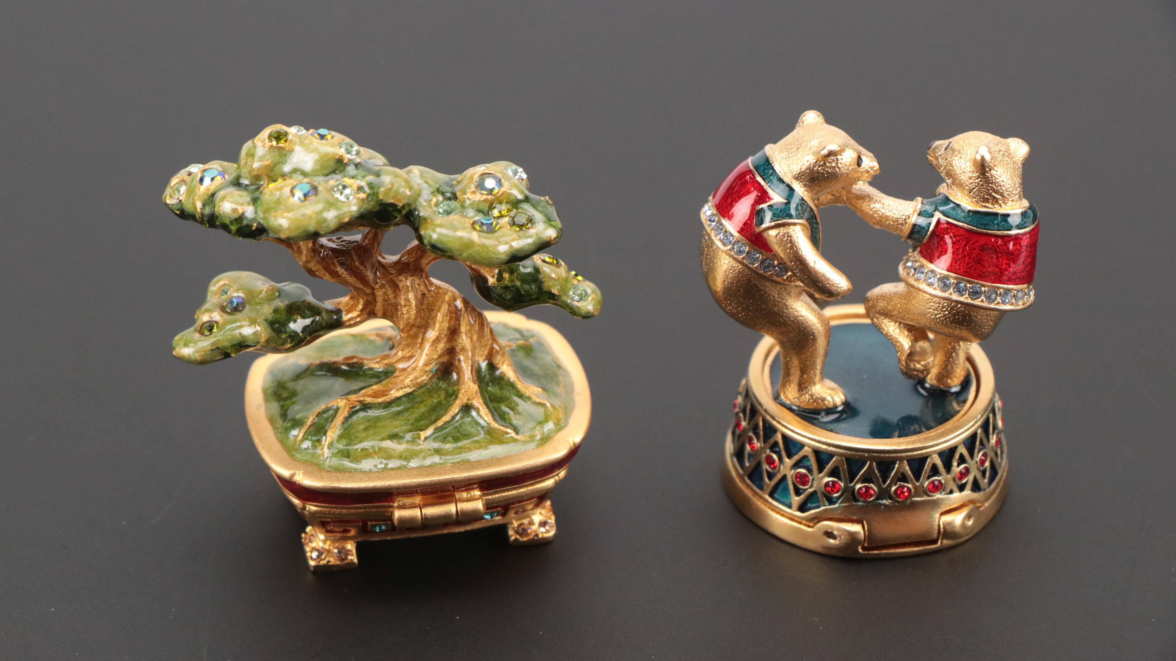 Jay Strongwater for Estée Lauder Solid Perfumes in Ornamental Compacts