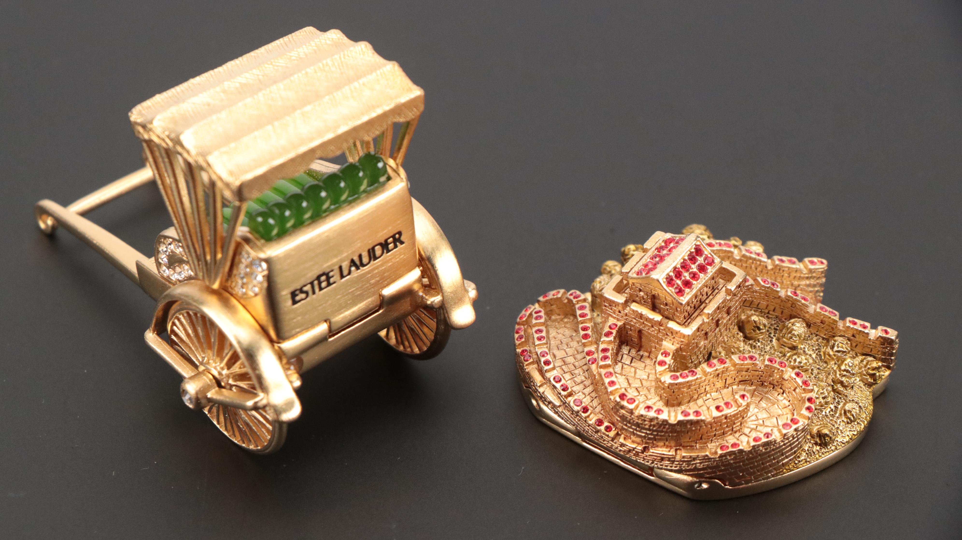 Jay Strongwater for Estée Lauder Solid Perfumes in Ornamental Compacts