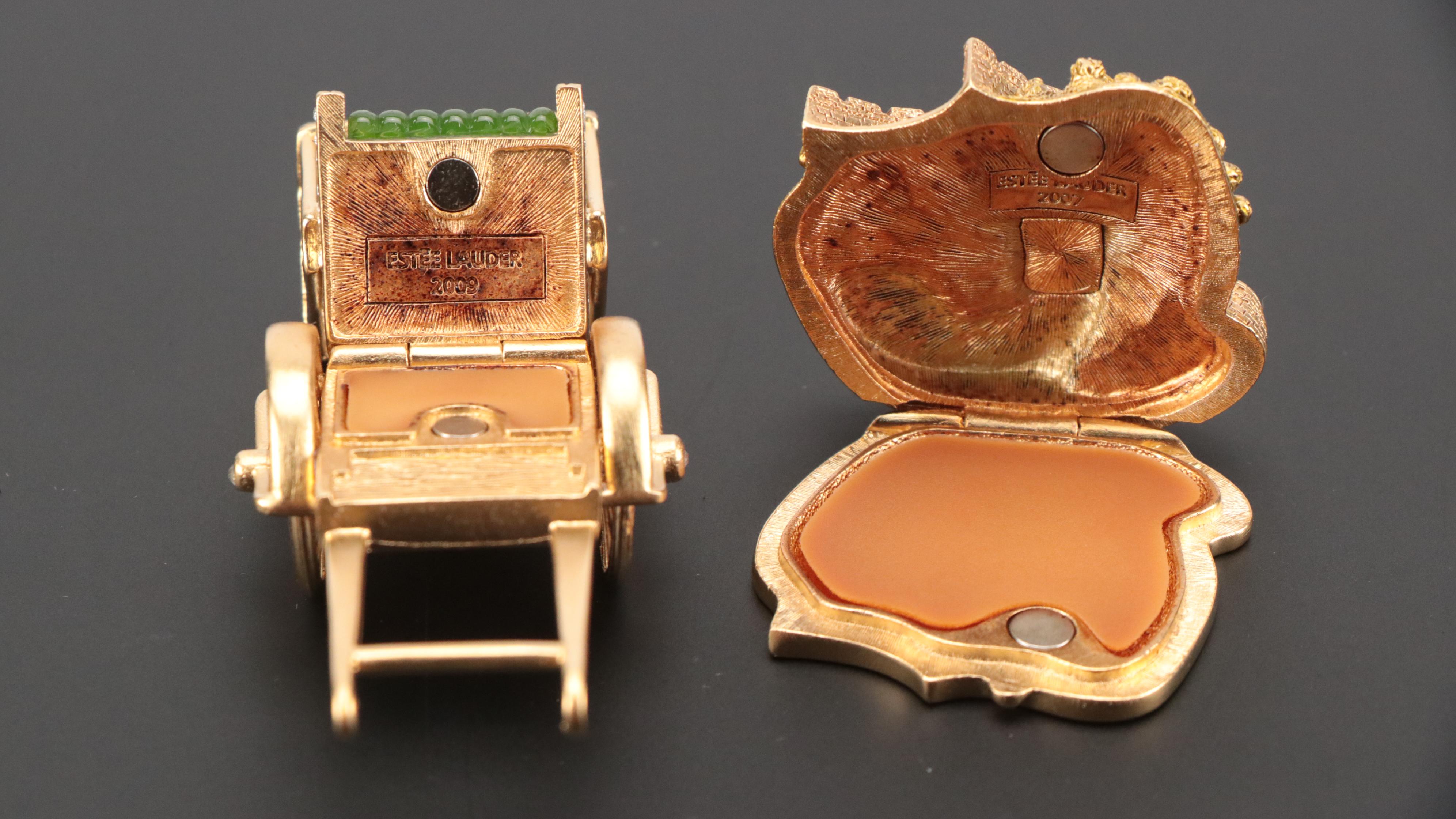Jay Strongwater for Estée Lauder Solid Perfumes in Ornamental Compacts