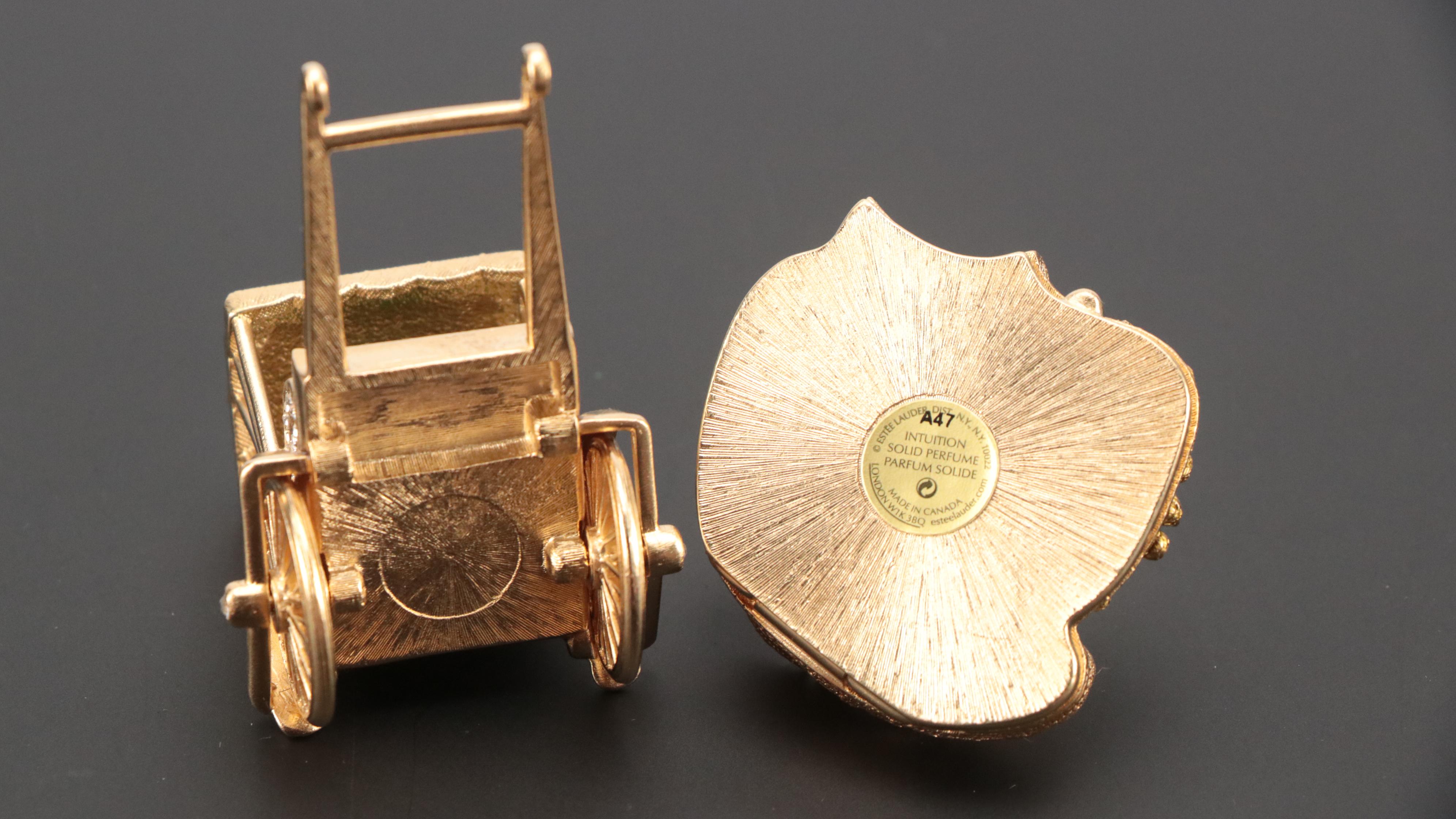 Jay Strongwater for Estée Lauder Solid Perfumes in Ornamental Compacts