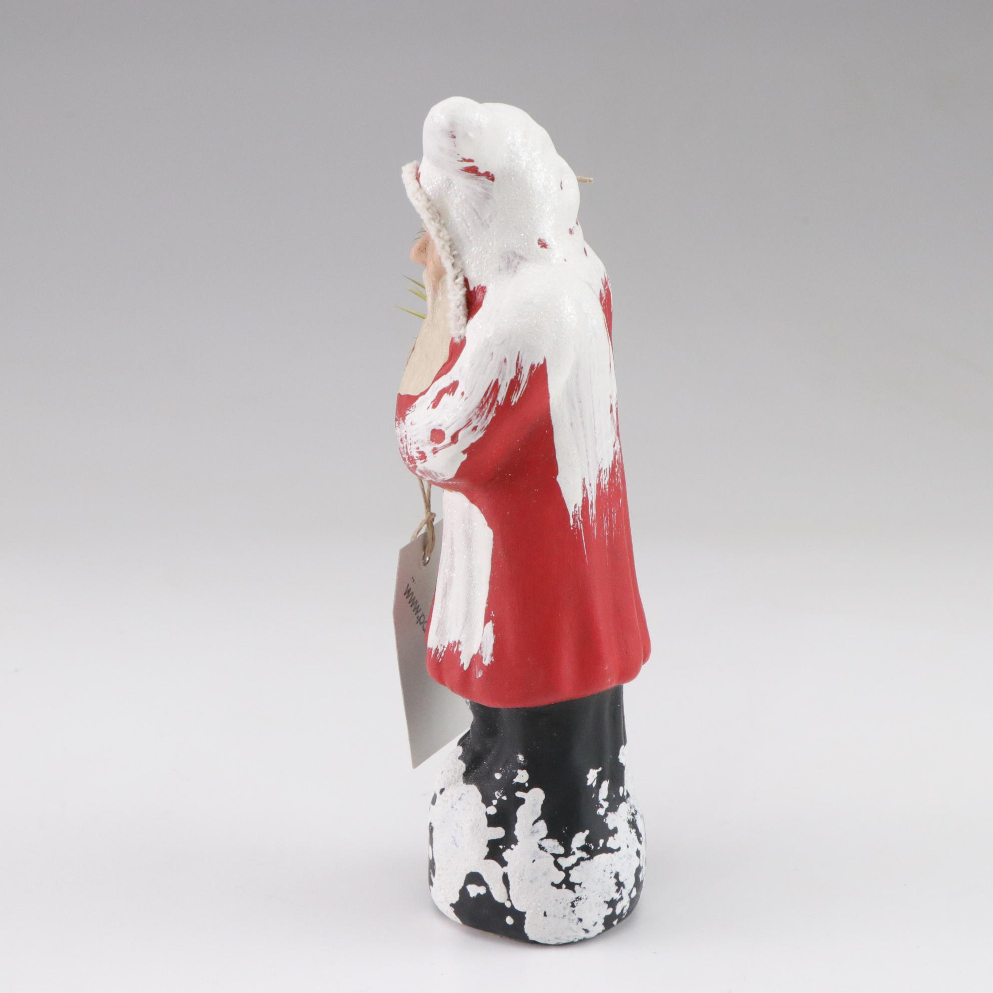 Paul Turner Ceramic and Composite Hand-Crafted Santa Figurines