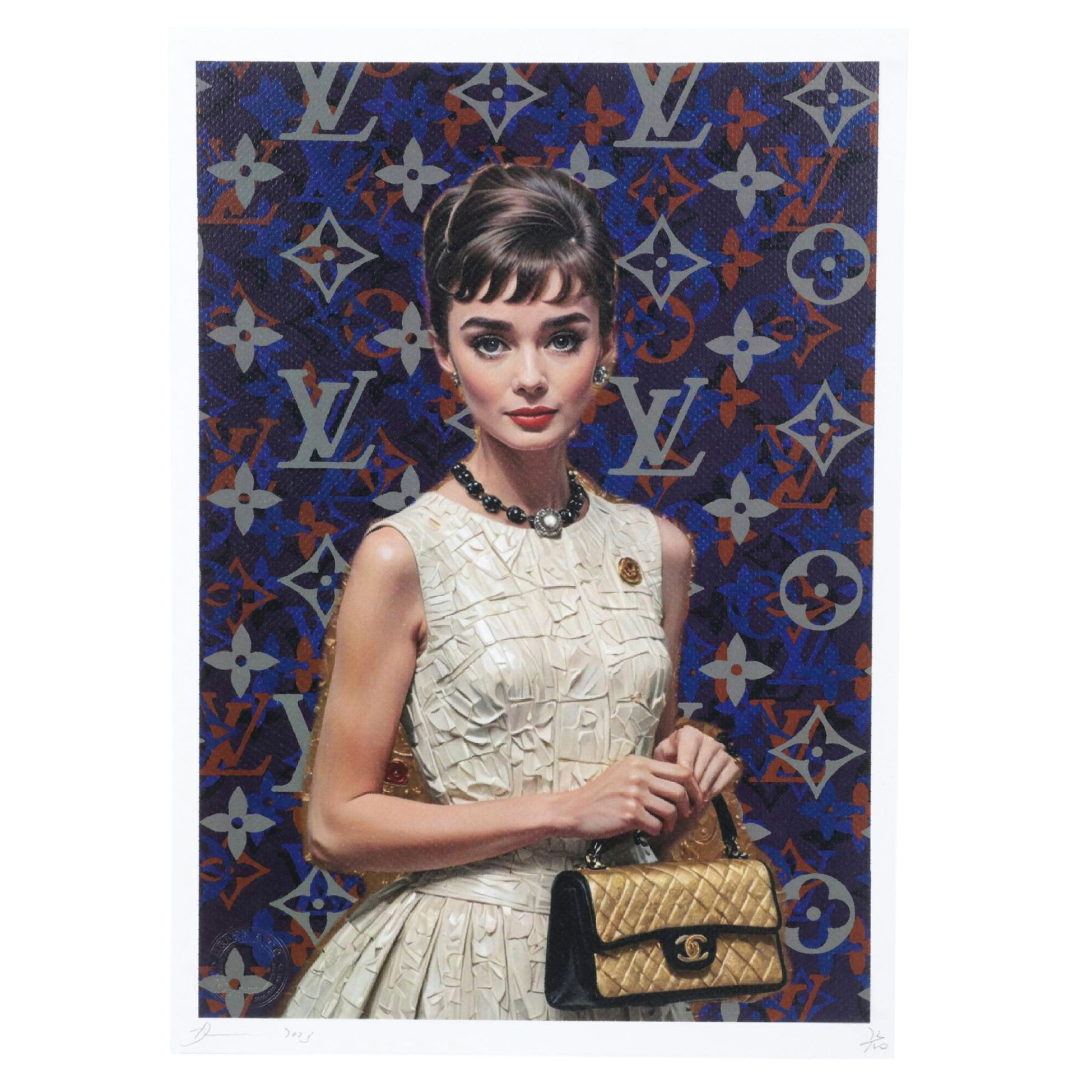 Death NYC Pop Art Graphic Print Featuring Audrey Hepburn, 2023