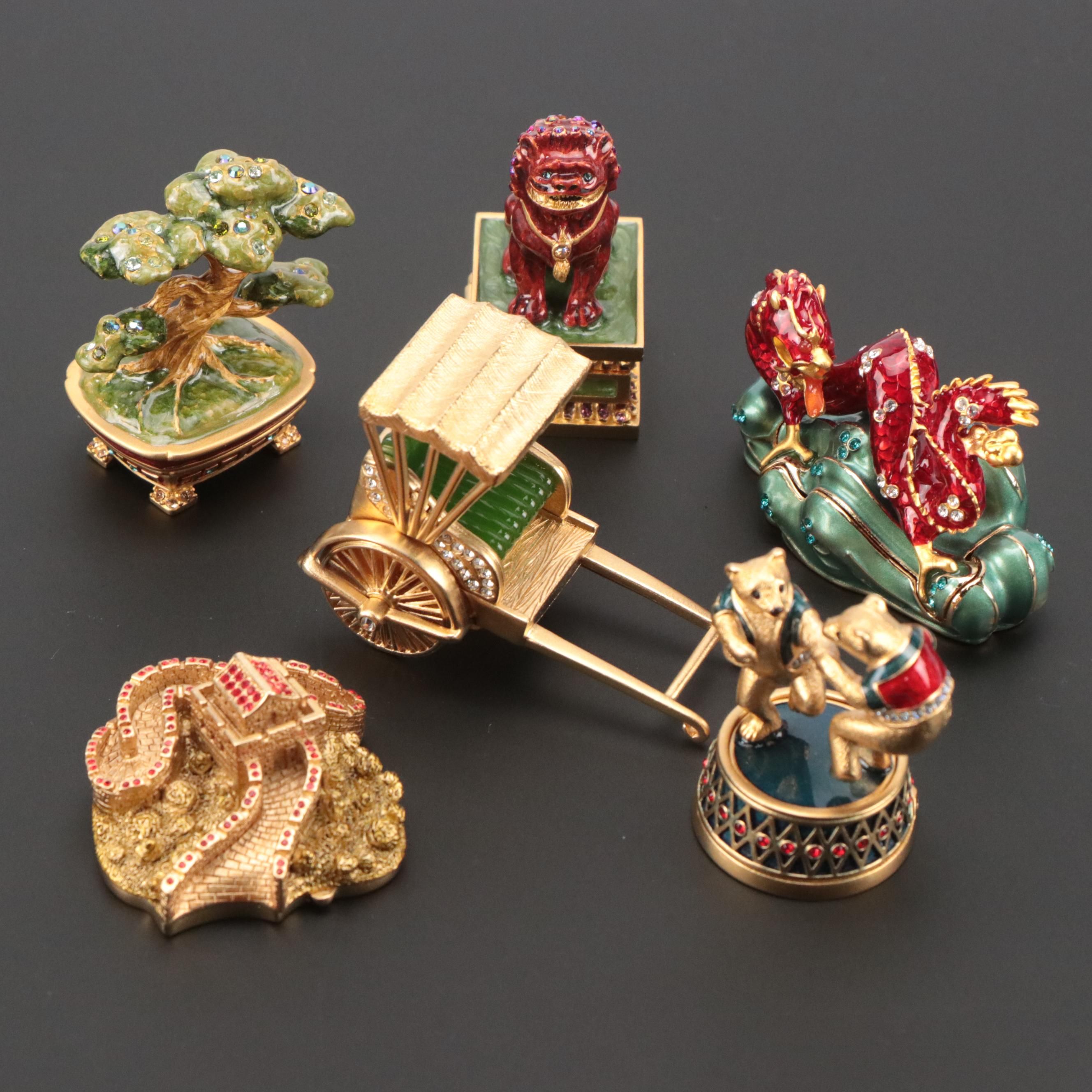 Jay Strongwater for Estée Lauder Solid Perfumes in Ornamental Compacts