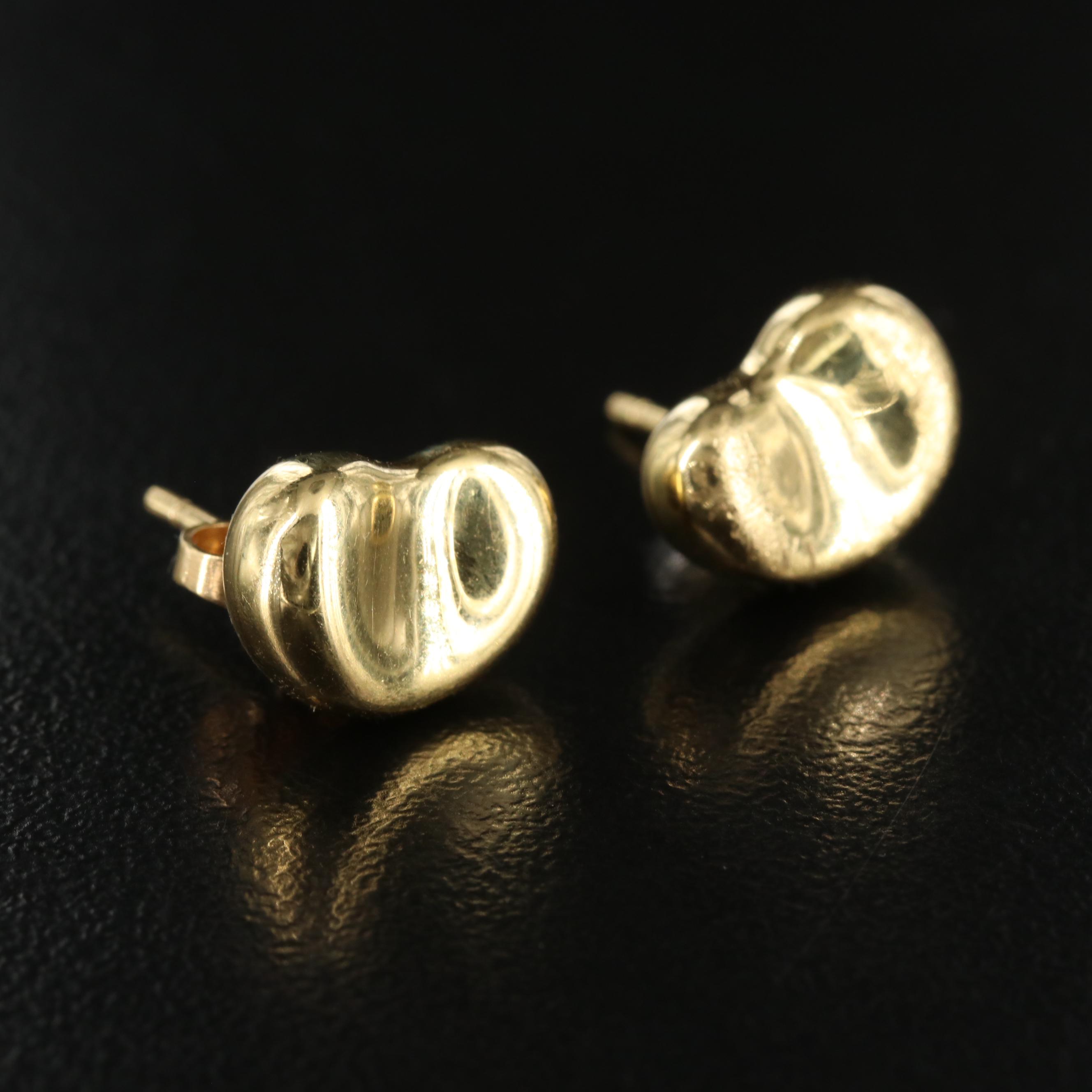 Elsa Peretti for Tiffany & Co. Bean Design 18K Earrings