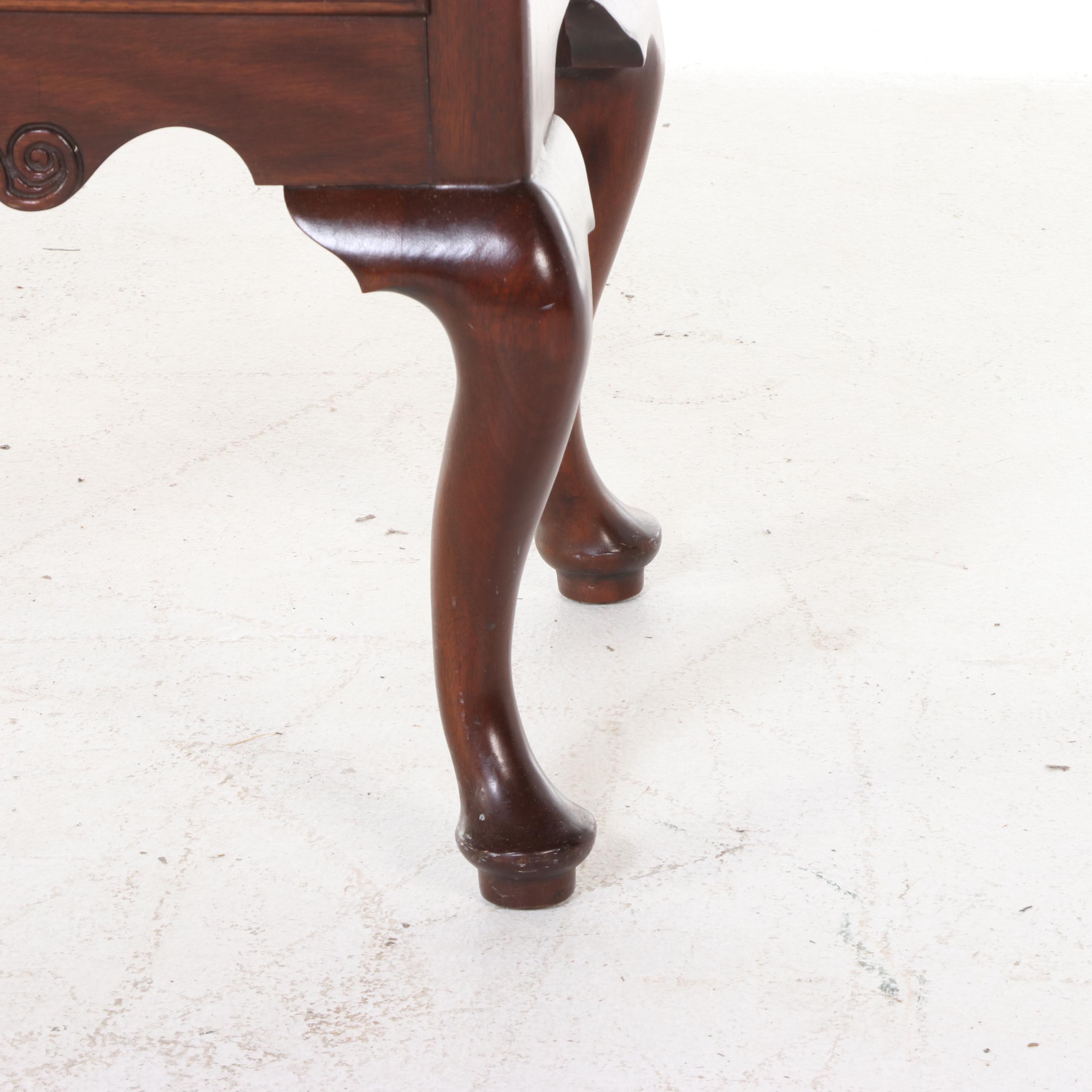 Virginia Galleries by Henkel-Harris Mahogany Highboy, Mid to Late 20th Century