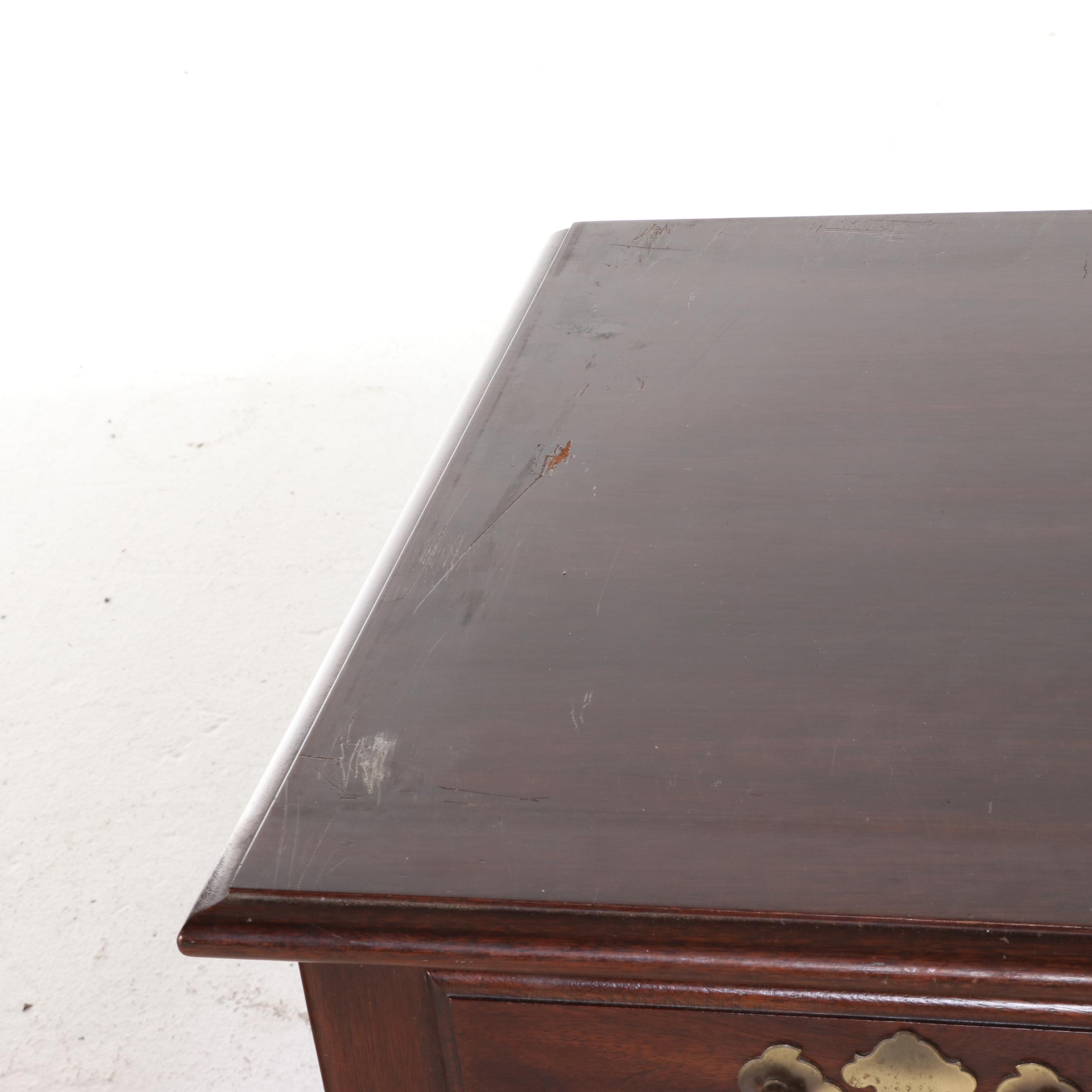 Virginia Galleries by Henkel-Harris Mahogany Highboy, Mid to Late 20th Century