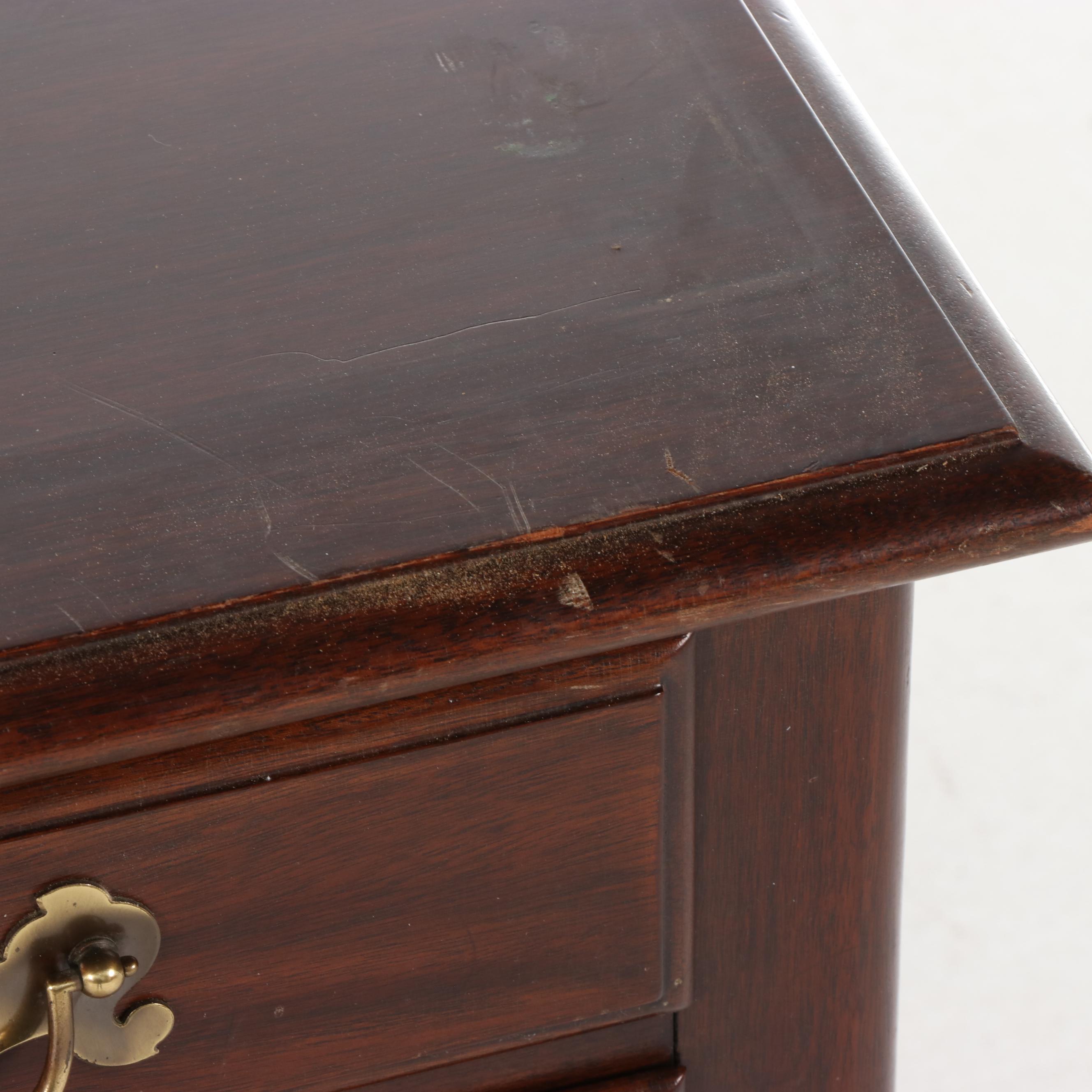 Virginia Galleries by Henkel-Harris Mahogany Highboy, Mid to Late 20th Century