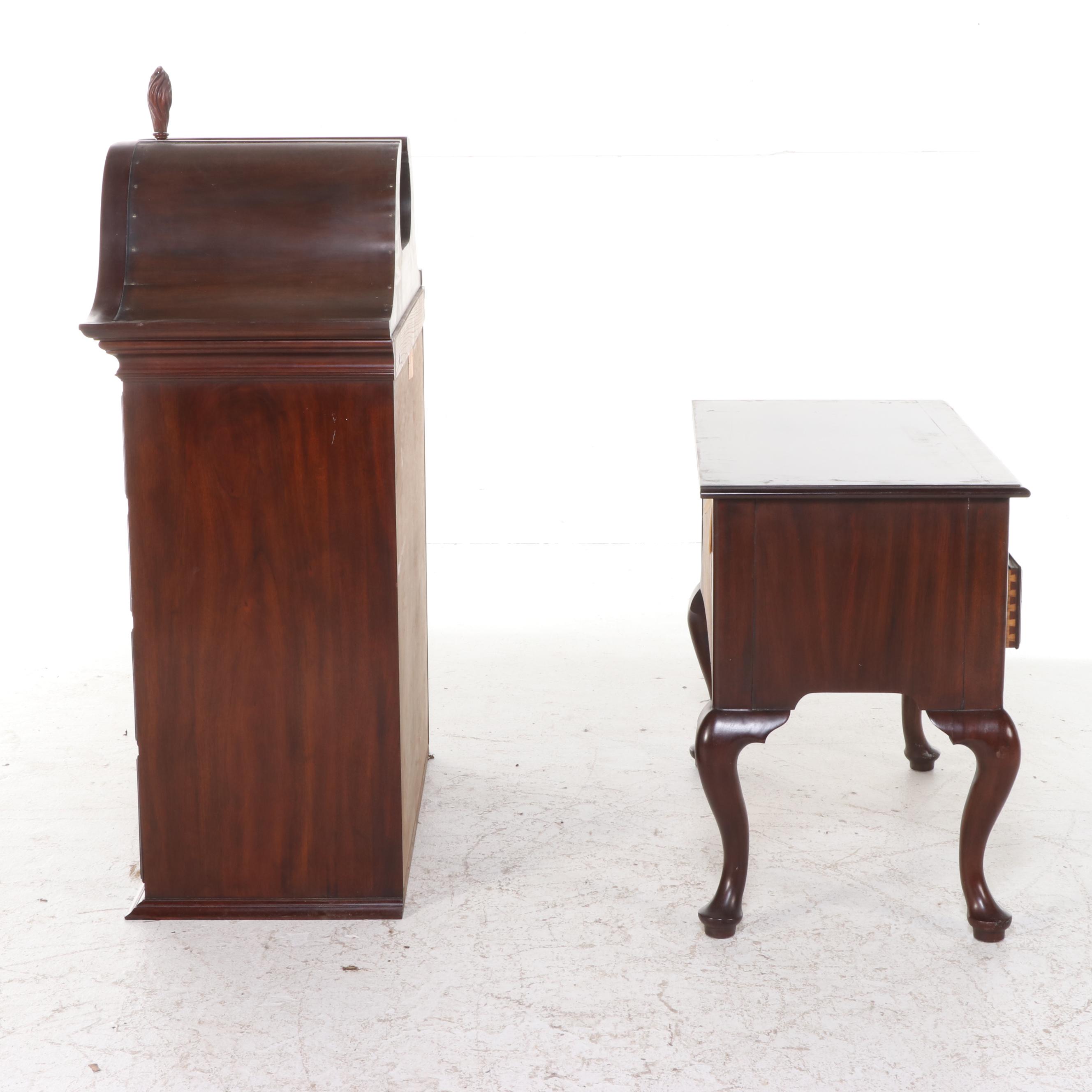 Virginia Galleries by Henkel-Harris Mahogany Highboy, Mid to Late 20th Century