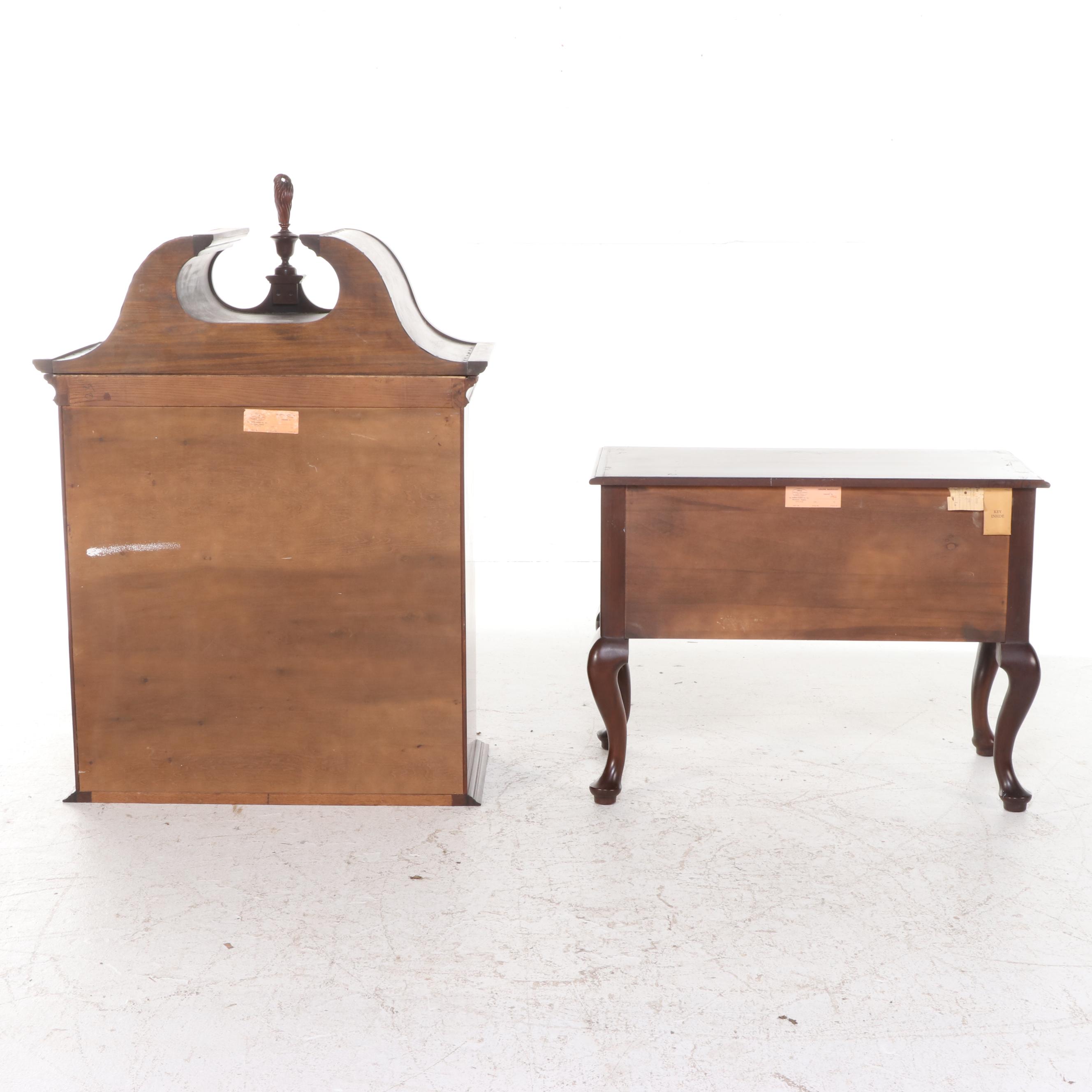 Virginia Galleries by Henkel-Harris Mahogany Highboy, Mid to Late 20th Century