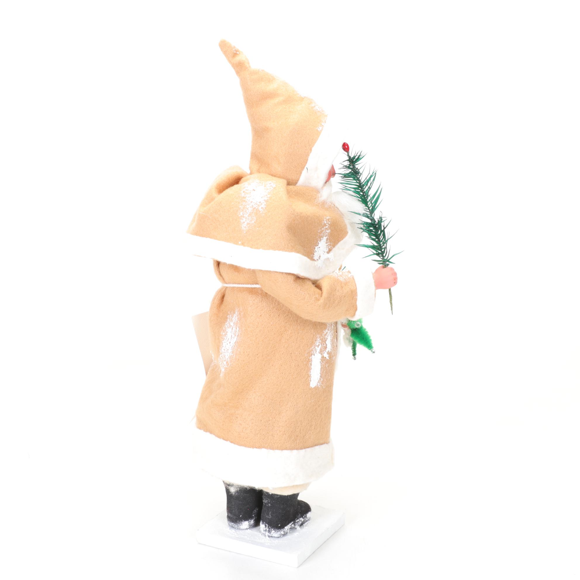 Hand-Crafted Composite Santa Candy Containers