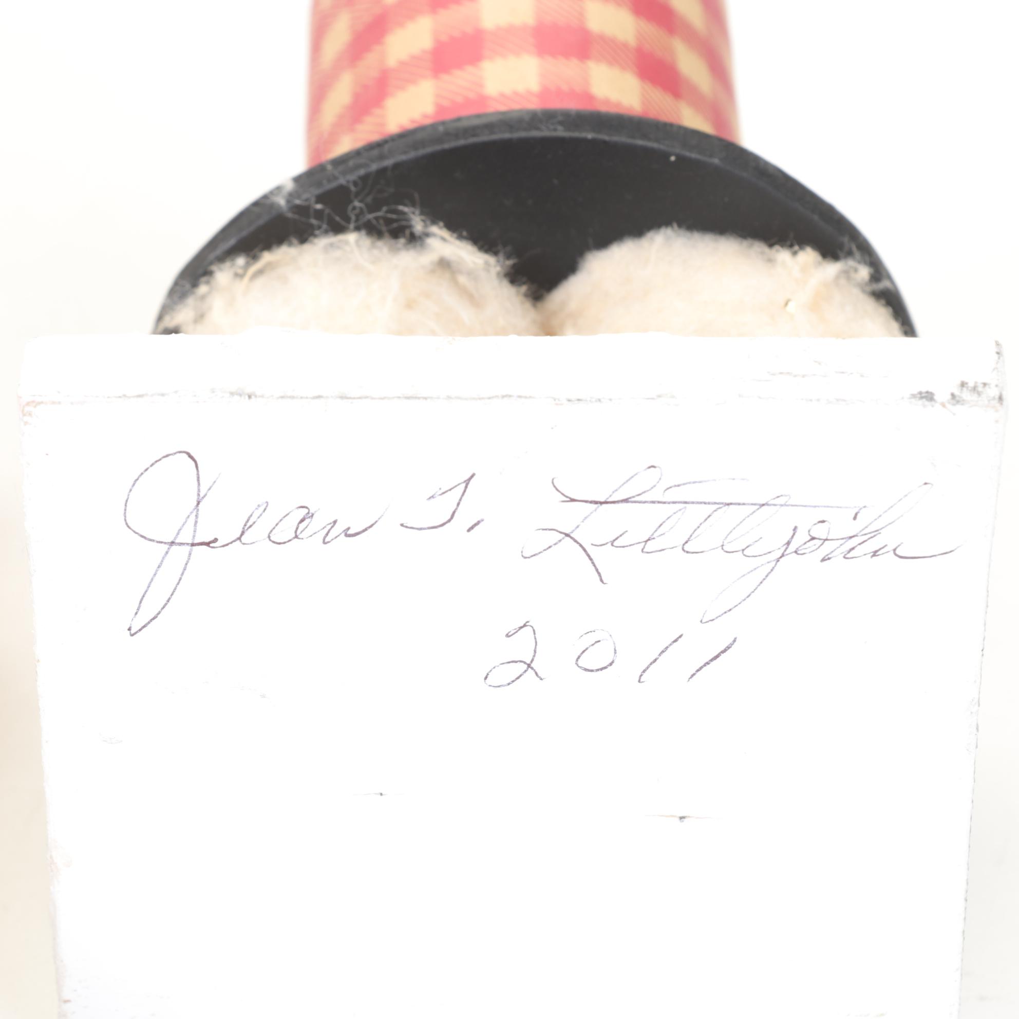 Hand-Crafted Composite Santa Candy Containers