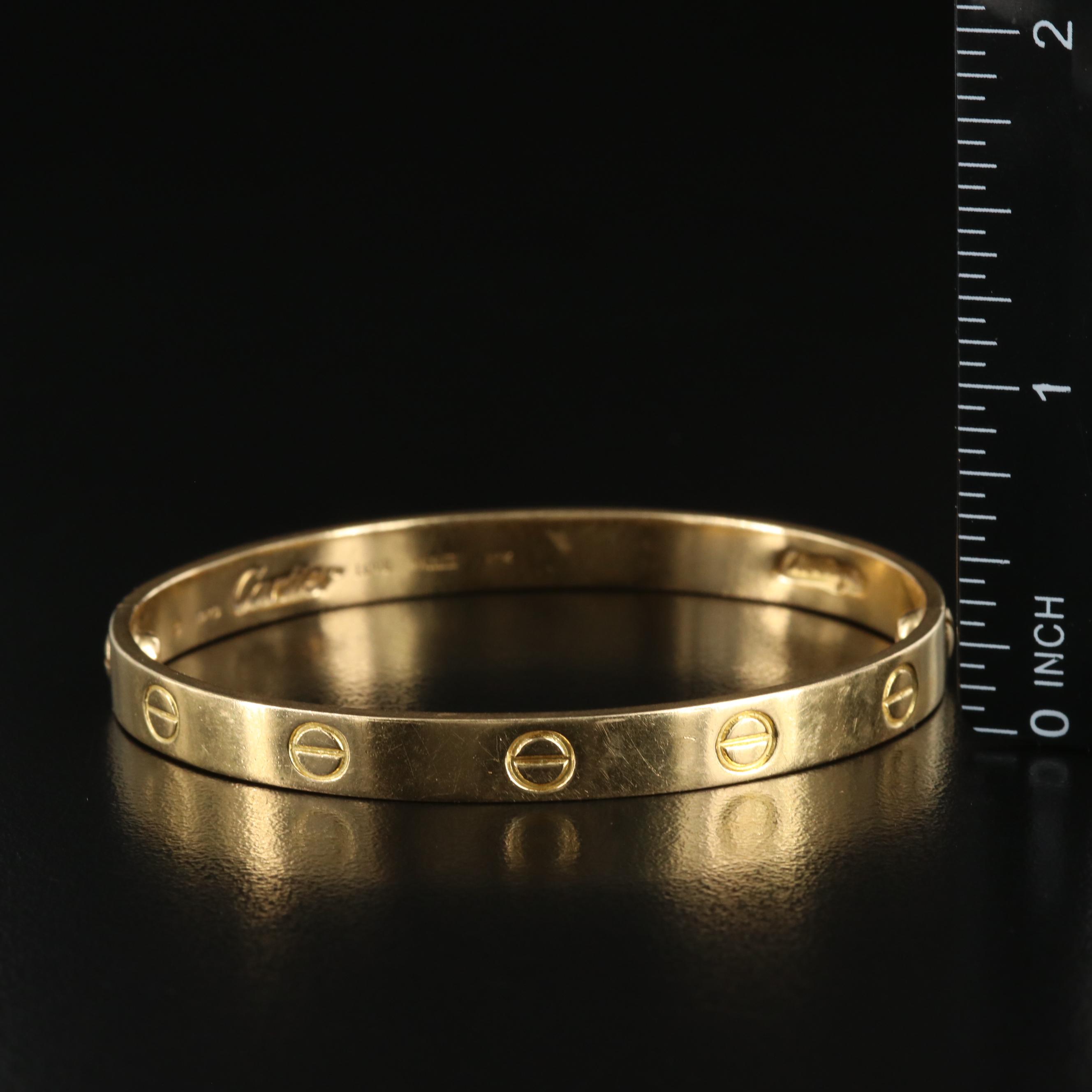 Cartier LOVE 18K Bracelet, Vintage Aldo Cipullo