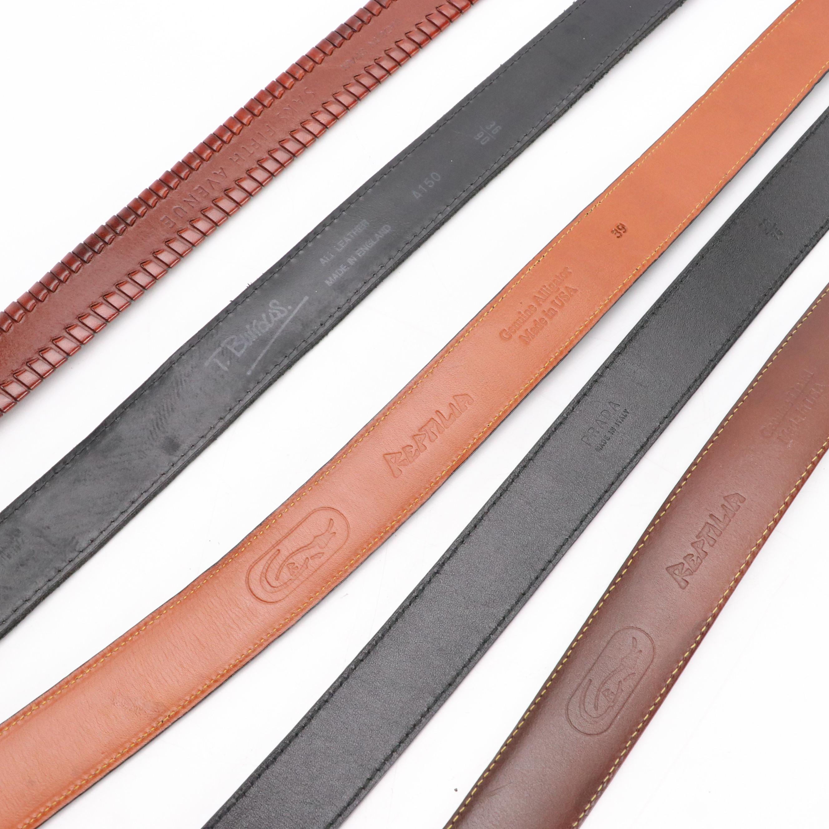 Saks Fifth Avenue, Prada, Reptilia and More Leather Belts