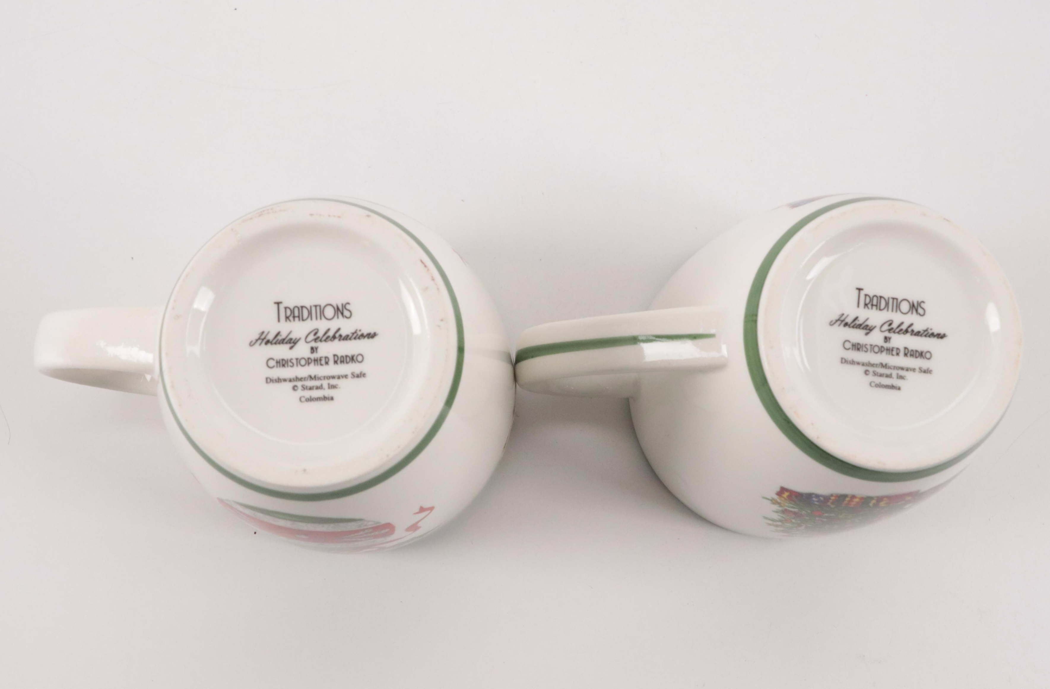 Starad Inc. Christopher Radko "Holiday Celebrations" Dinnerware