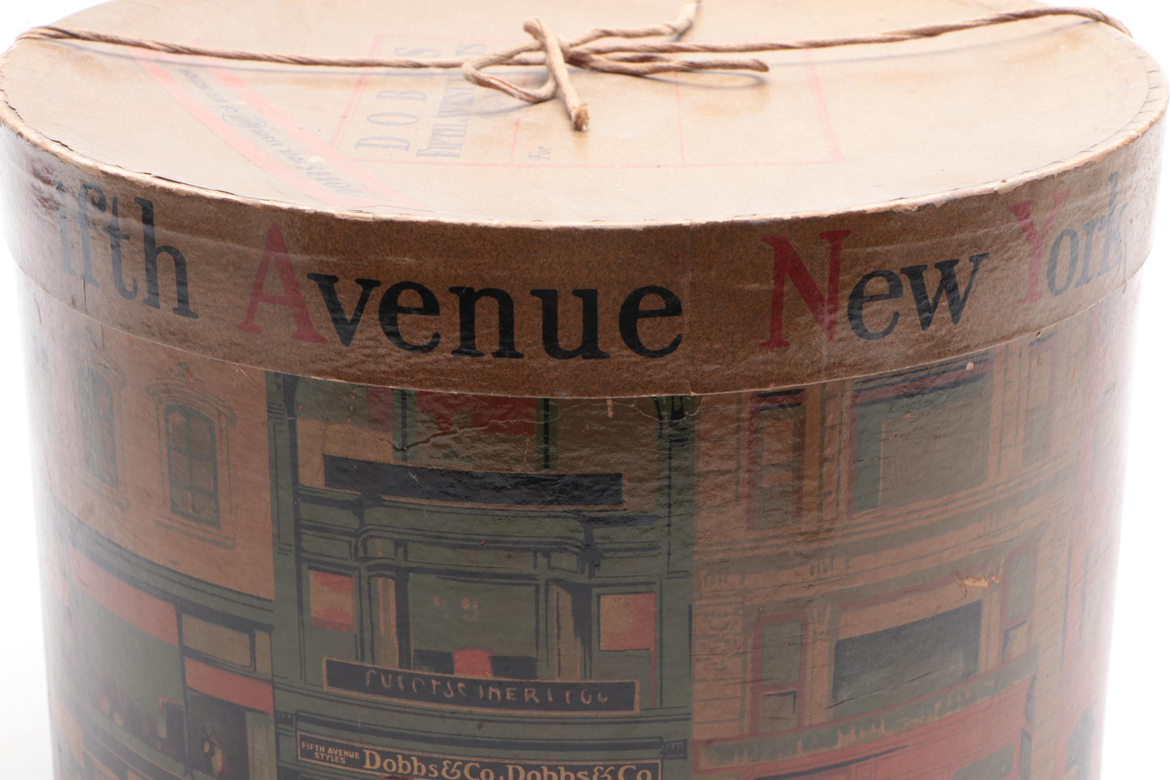 Dobbs Fifth Avenue Hat Box, Early 20th Century