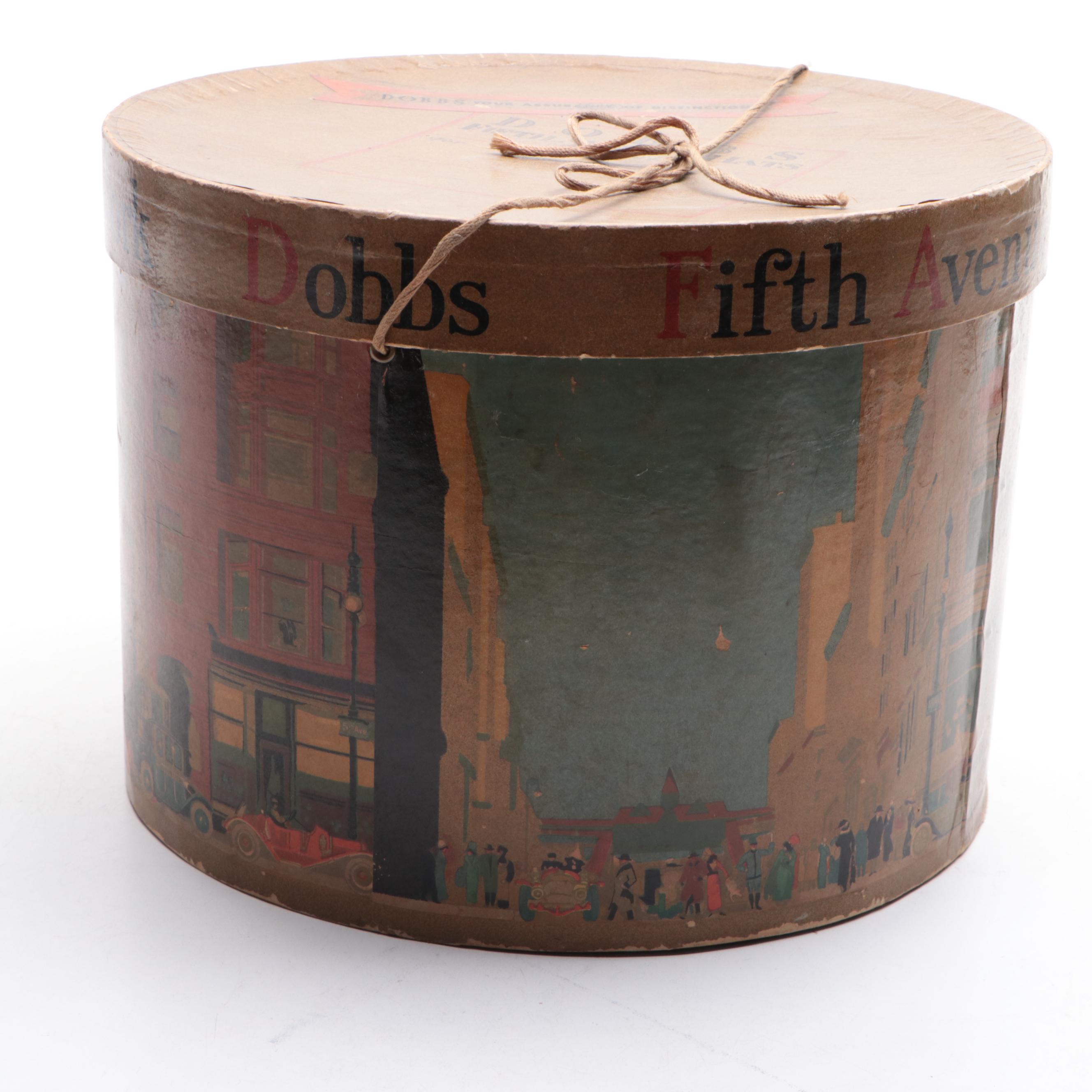 Dobbs Fifth Avenue Hat Box, Early 20th Century
