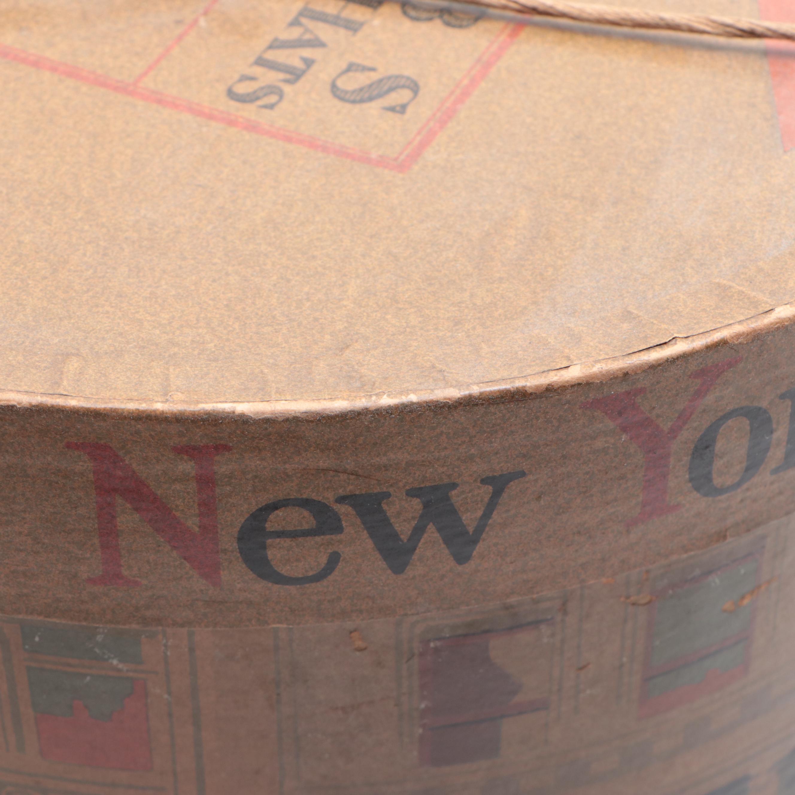 Dobbs Fifth Avenue Hat Box, Early 20th Century