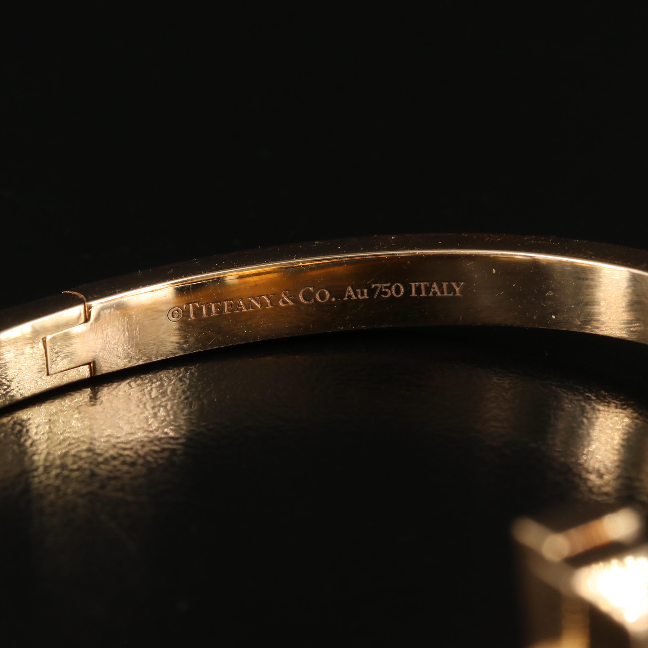 Tiffany & Co. "Tiffany T" T1 Hinged 18K Rose Gold Bracelet
