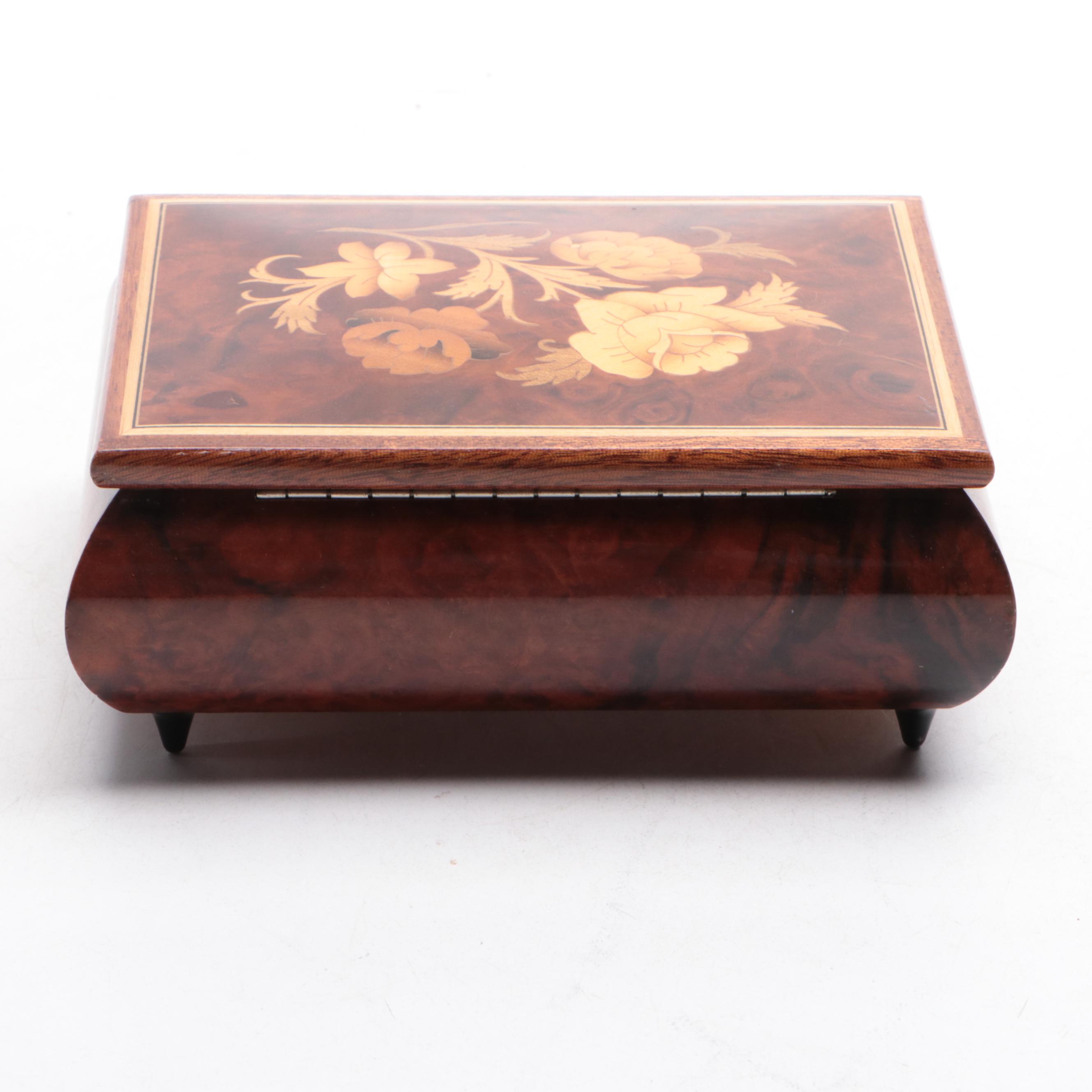 Reuge Italian Marquetry Inlaid Music Box