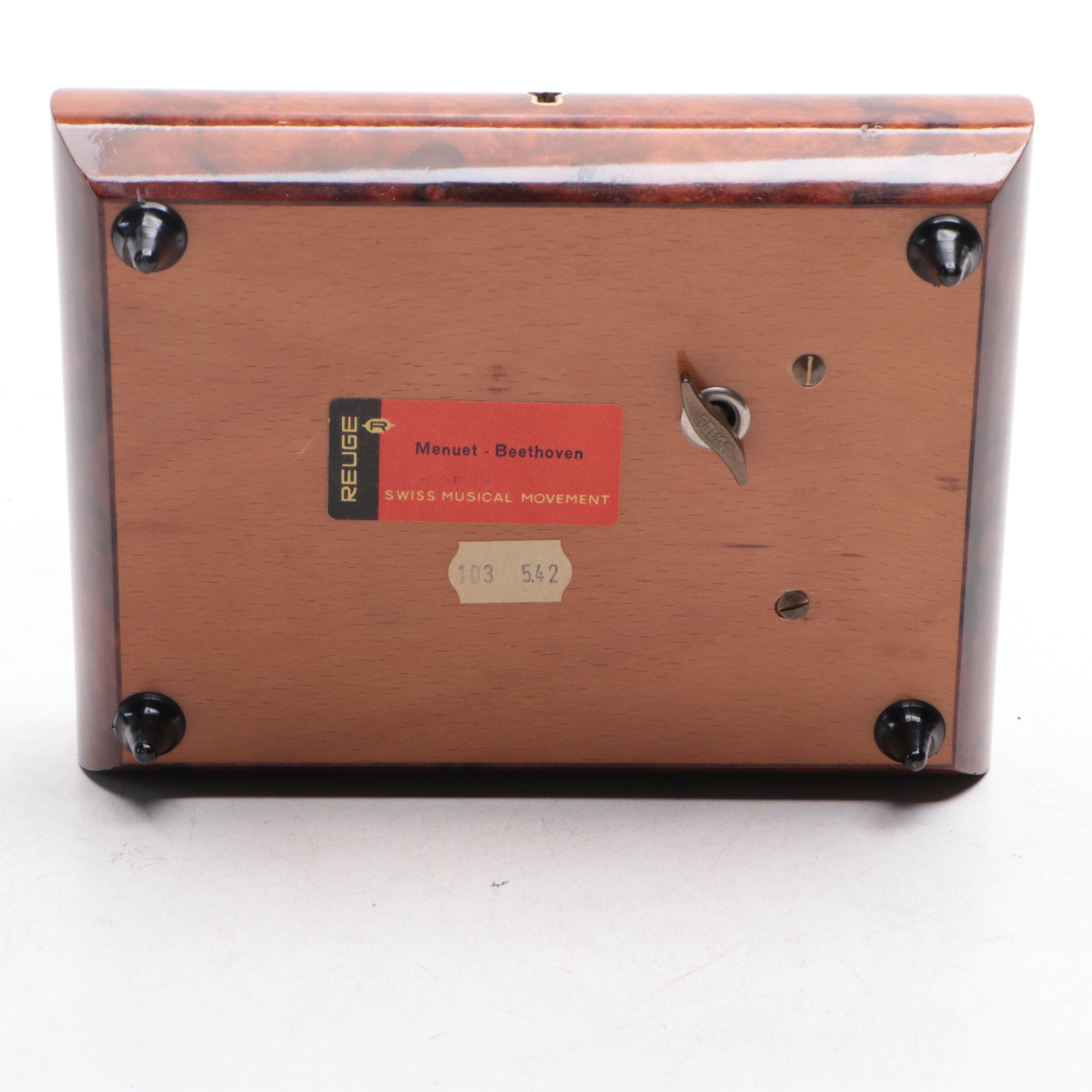 Reuge Italian Marquetry Inlaid Music Box