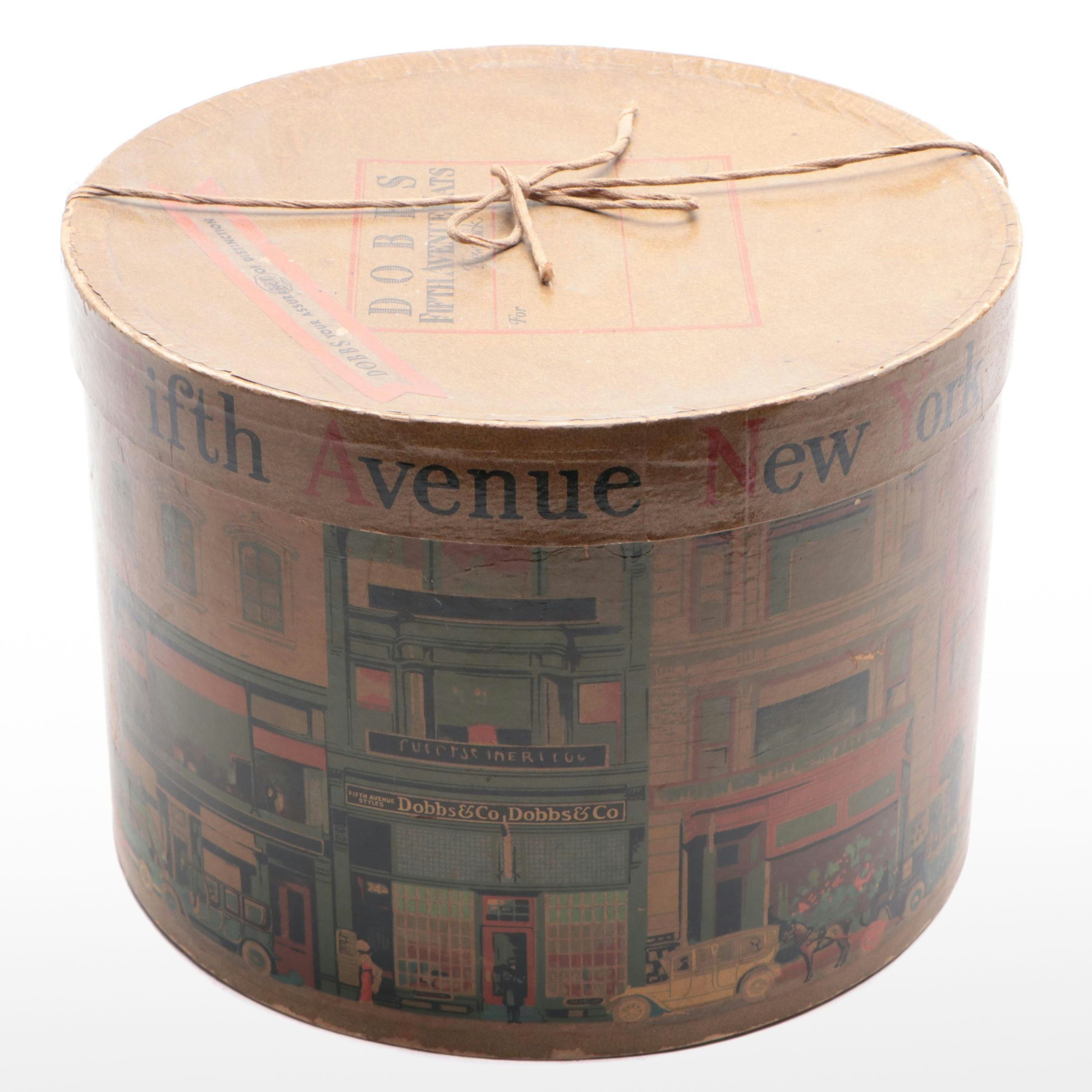 Dobbs Fifth Avenue Hat Box, Early 20th Century