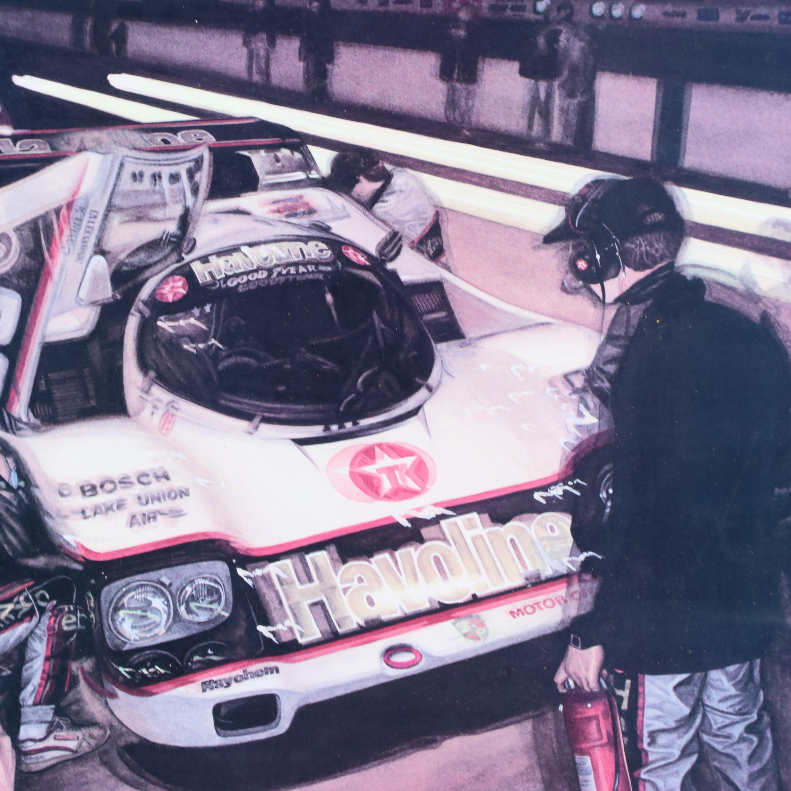Offset Litho Posters & Color Photo of Porsche 962 IMSA 12Hrs of Sebring, 1980s