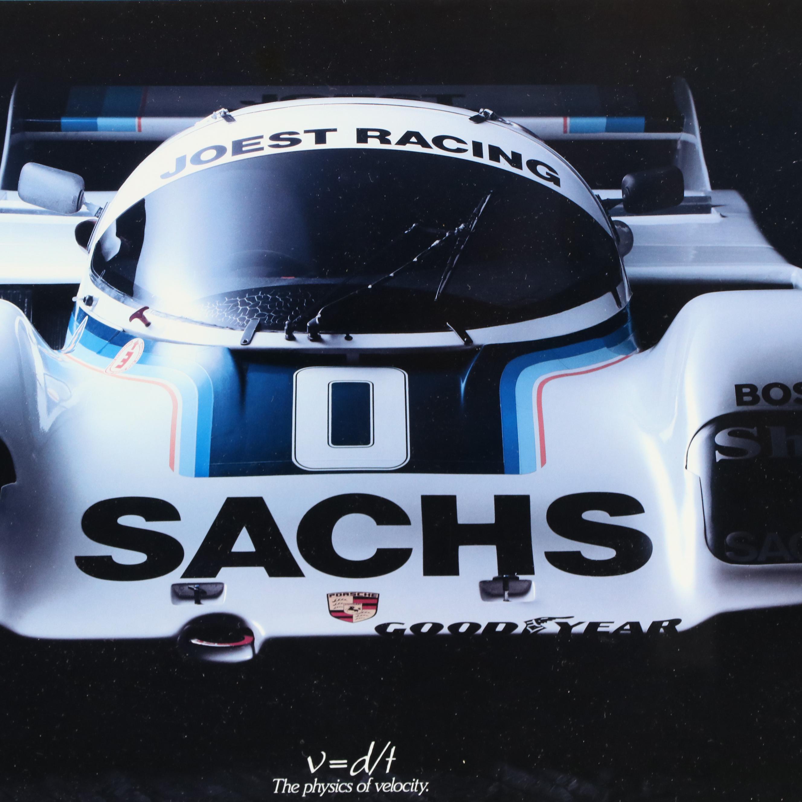Offset Litho Posters & Color Photo of Porsche 962 IMSA 12Hrs of Sebring, 1980s