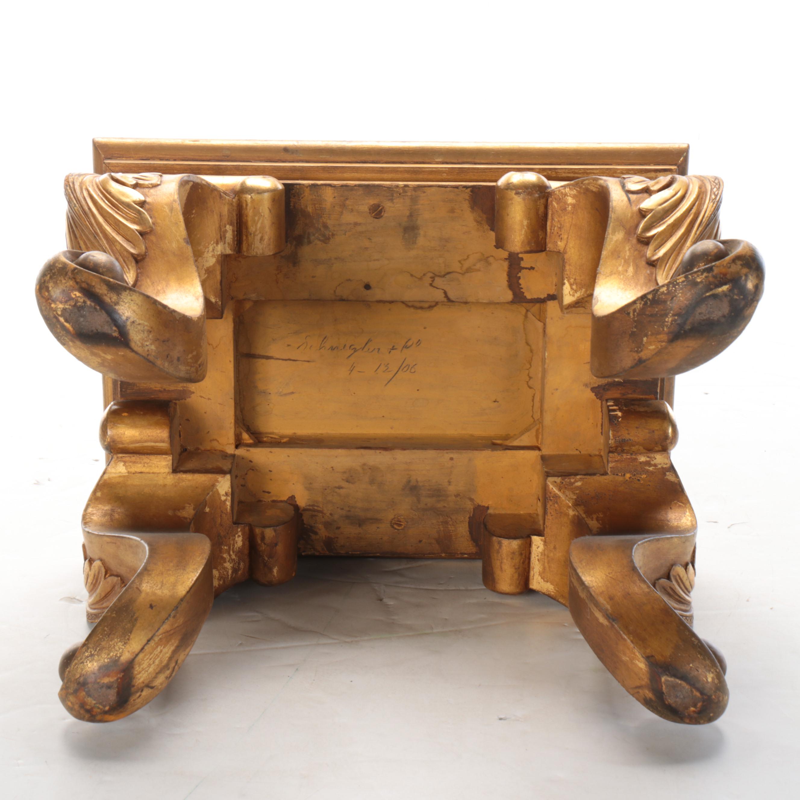 Louis XIV Style Gilt Wood Footstool