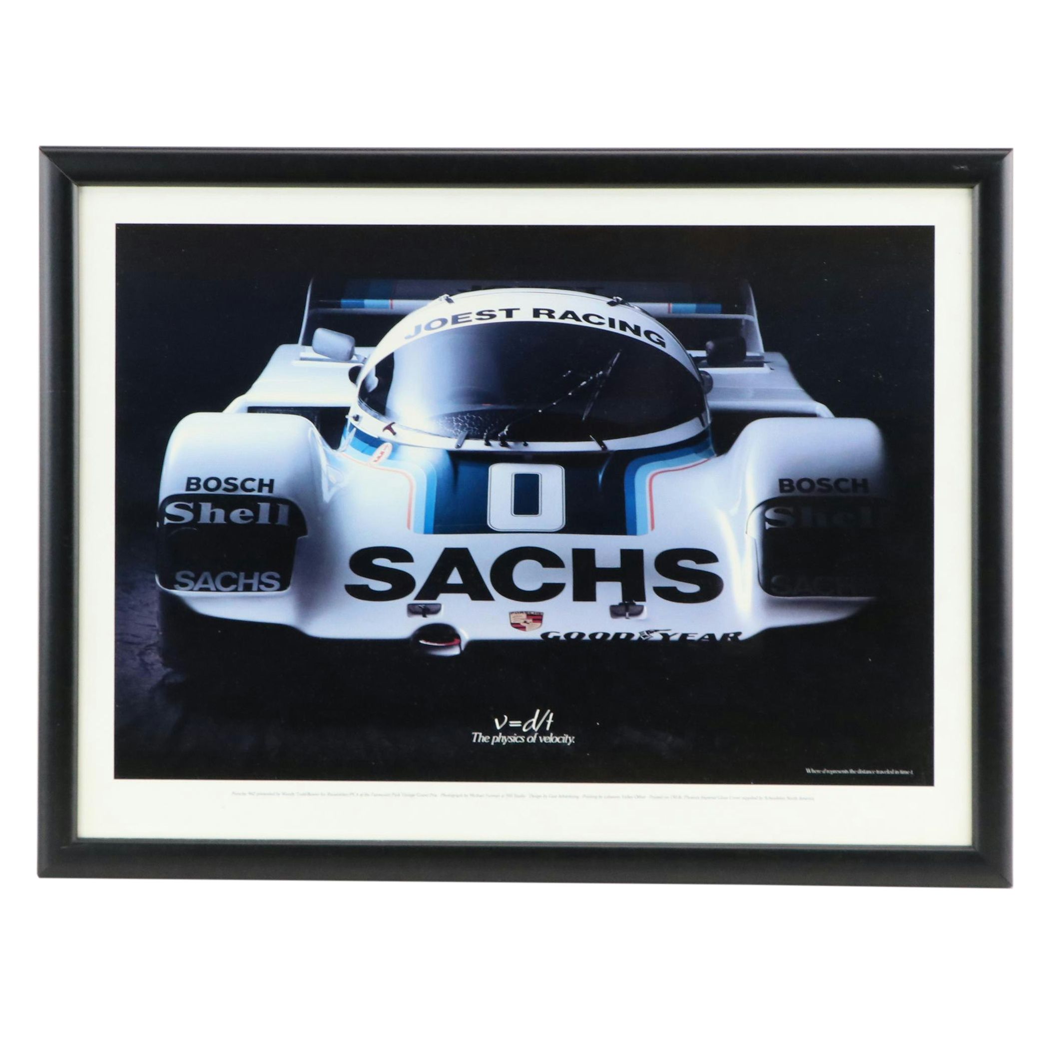 Offset Litho Posters & Color Photo of Porsche 962 IMSA 12Hrs of Sebring, 1980s