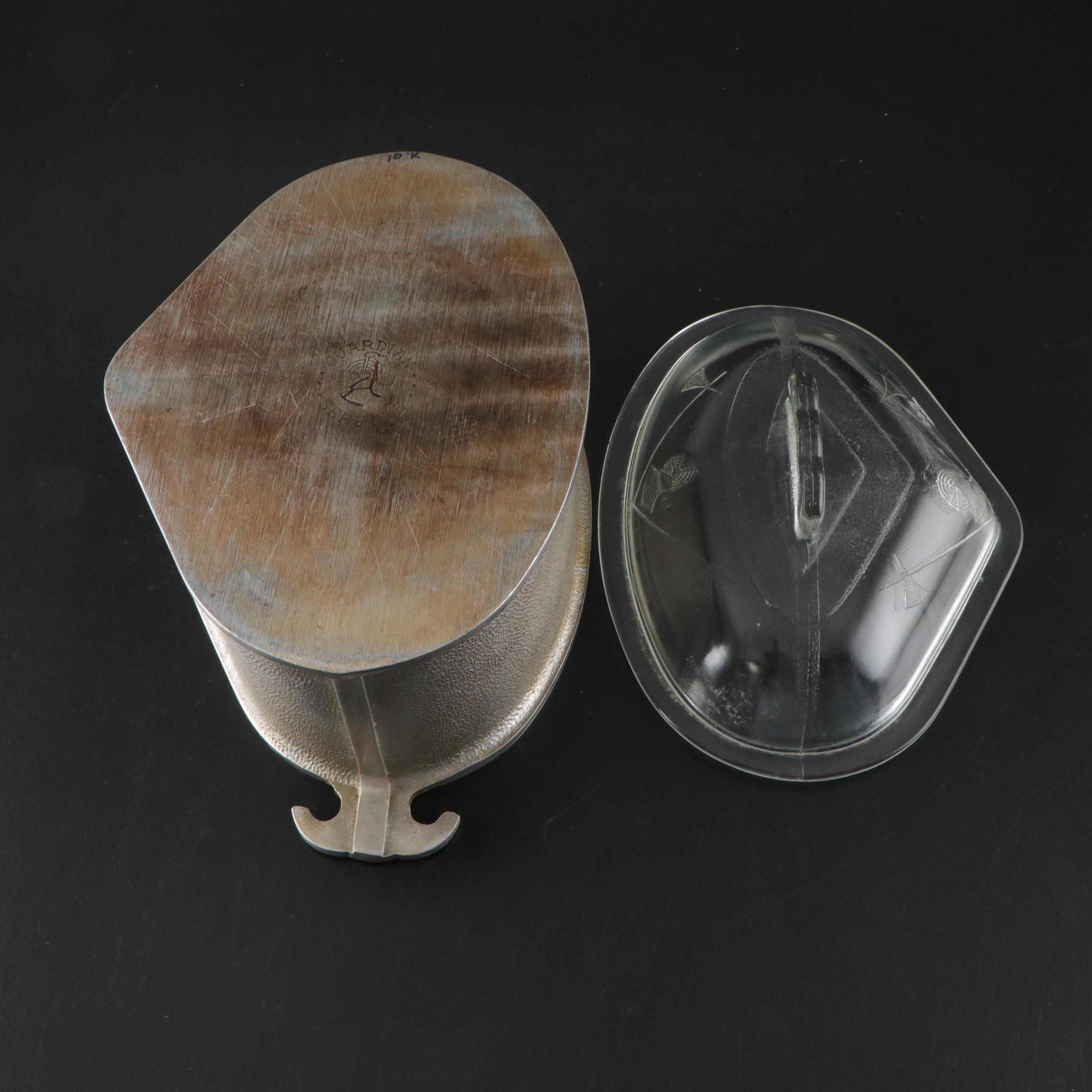 Guardian Service Aluminum Casserole Cookware With Glass Lids, Mid-20th Century