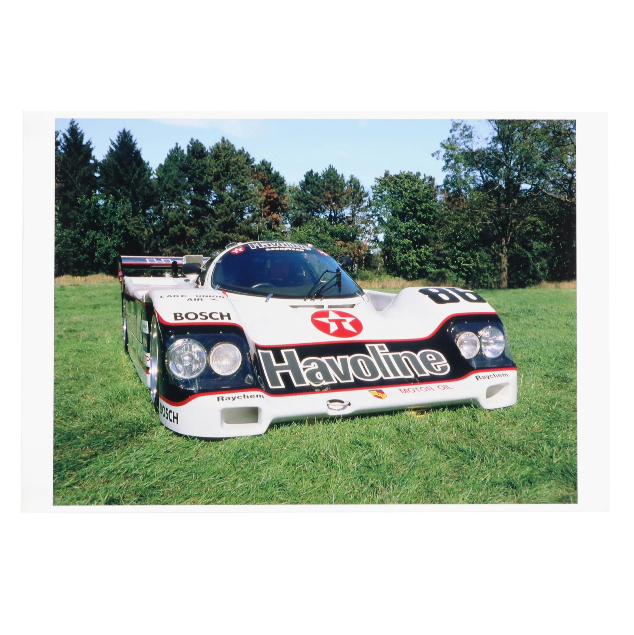 Offset Litho Posters & Color Photo of Porsche 962 IMSA 12Hrs of Sebring, 1980s