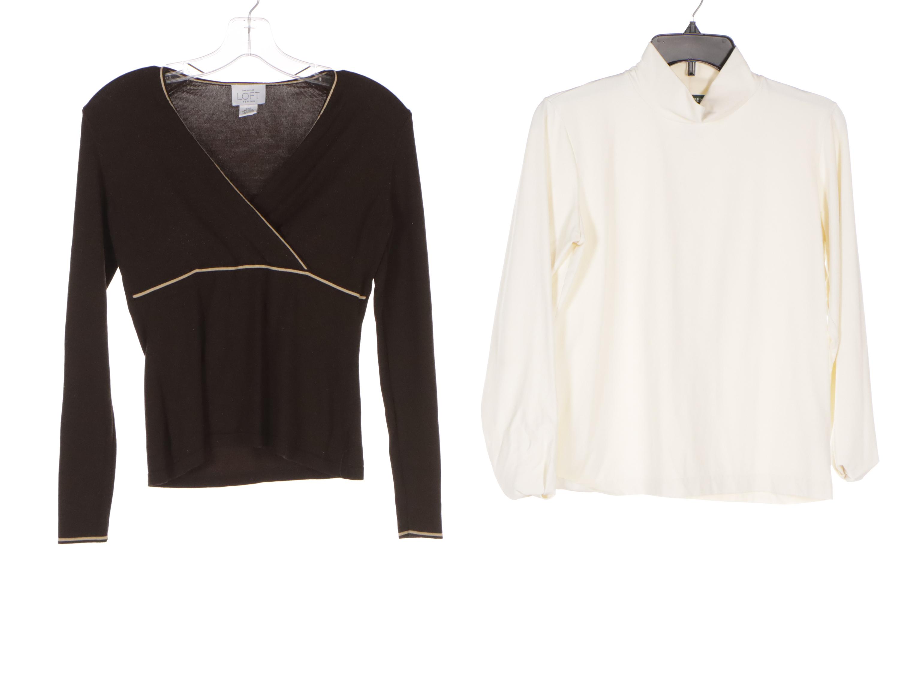 White + Warren and Other Sweaters with Ralph Lauren & More Long-Sleeve Tops
