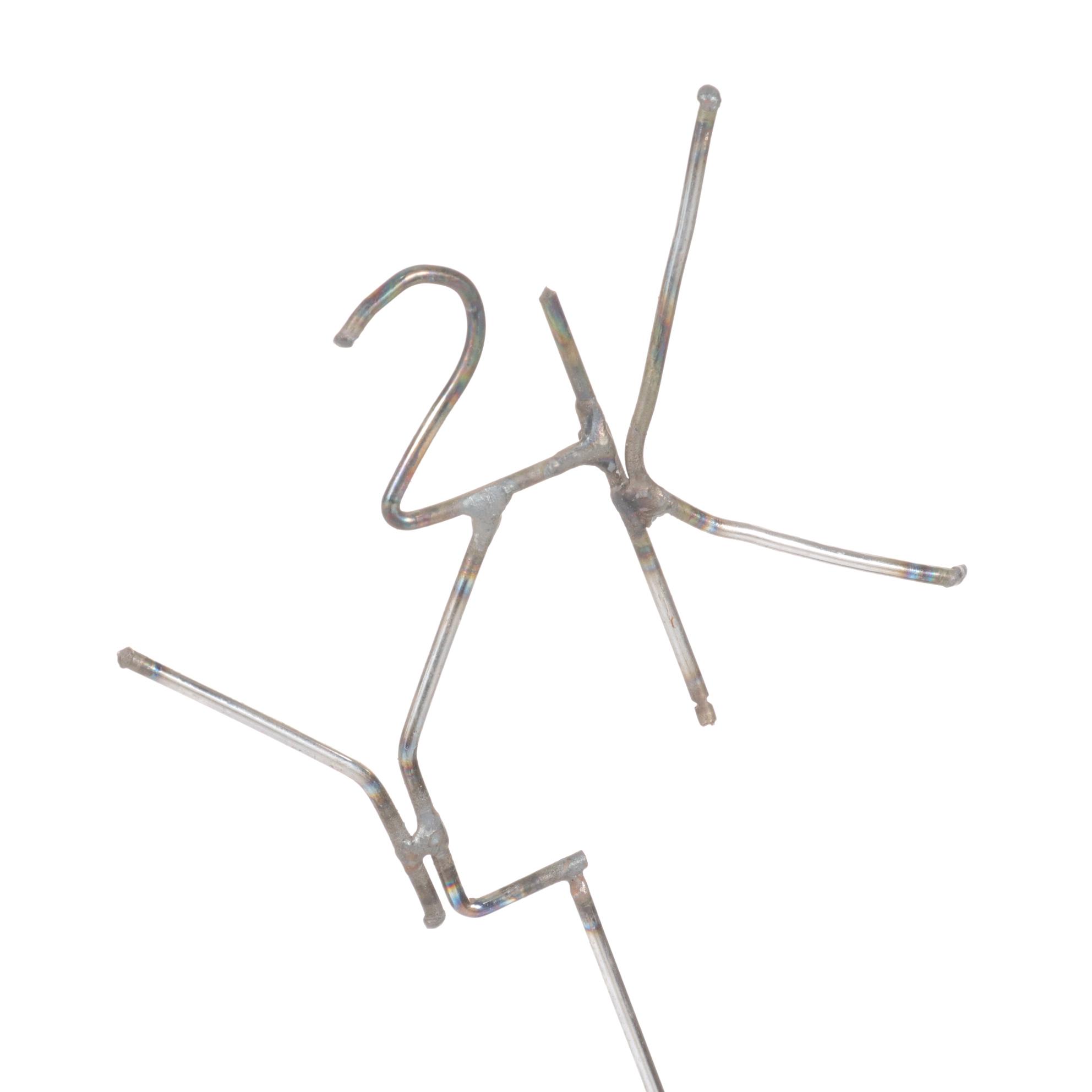 Bob Ragland Celebratory Figure Welded Metal Sculptures, Late 20th Century