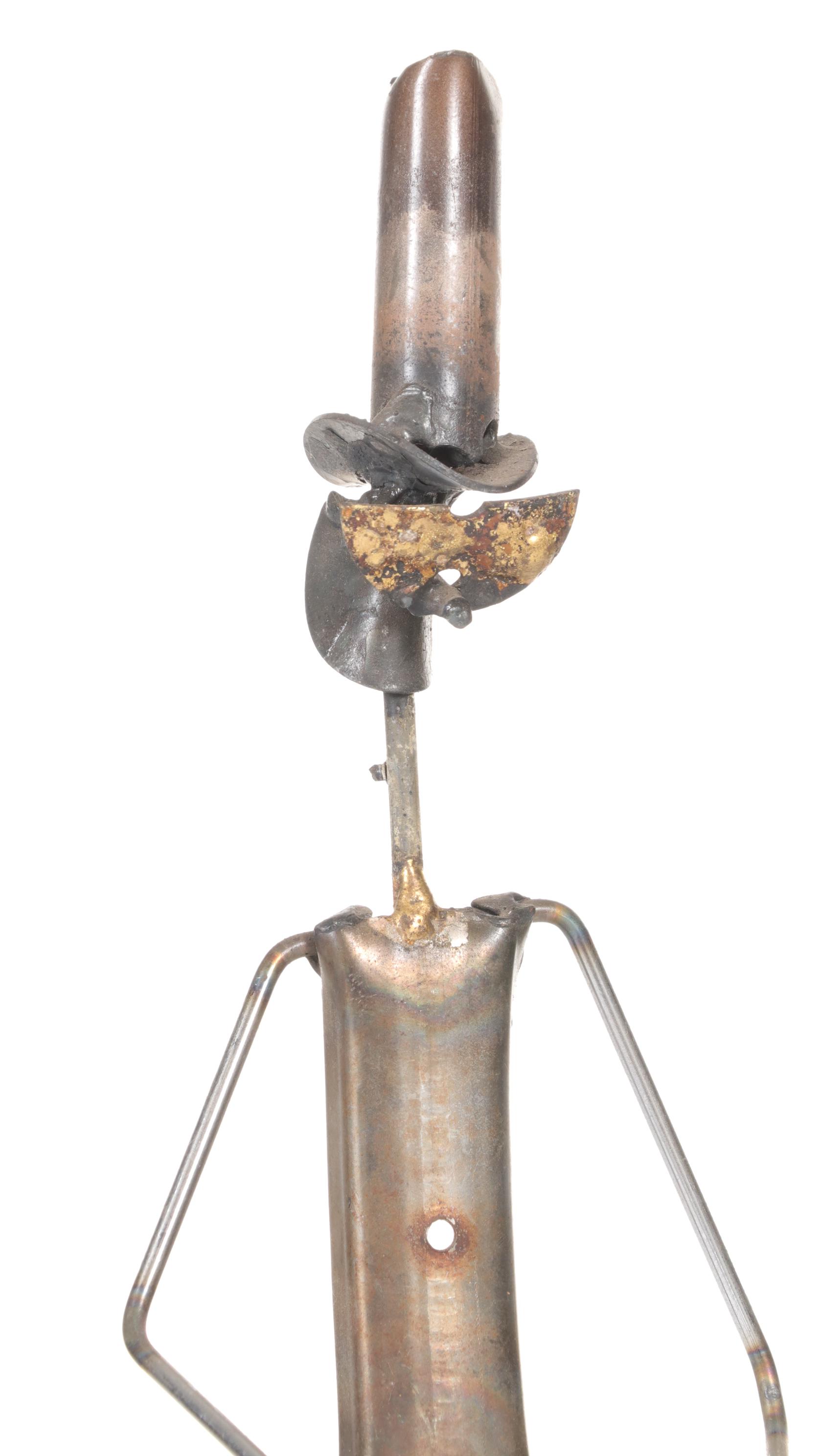 Bob Ragland Celebratory Figure Welded Metal Sculptures, Late 20th Century