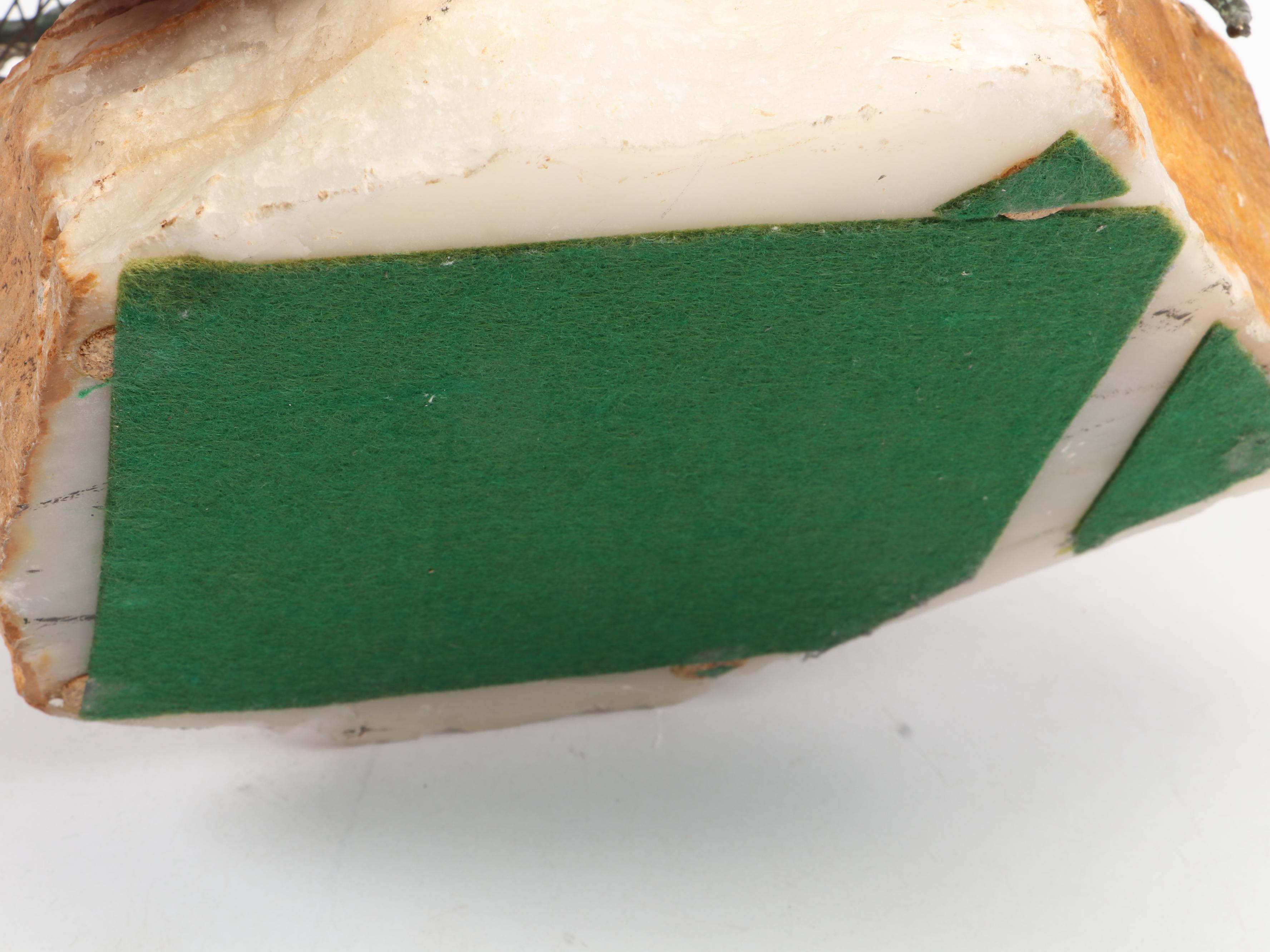 Curtis Jeré Metal Bonsai Sculpture on Stone Base, 1971