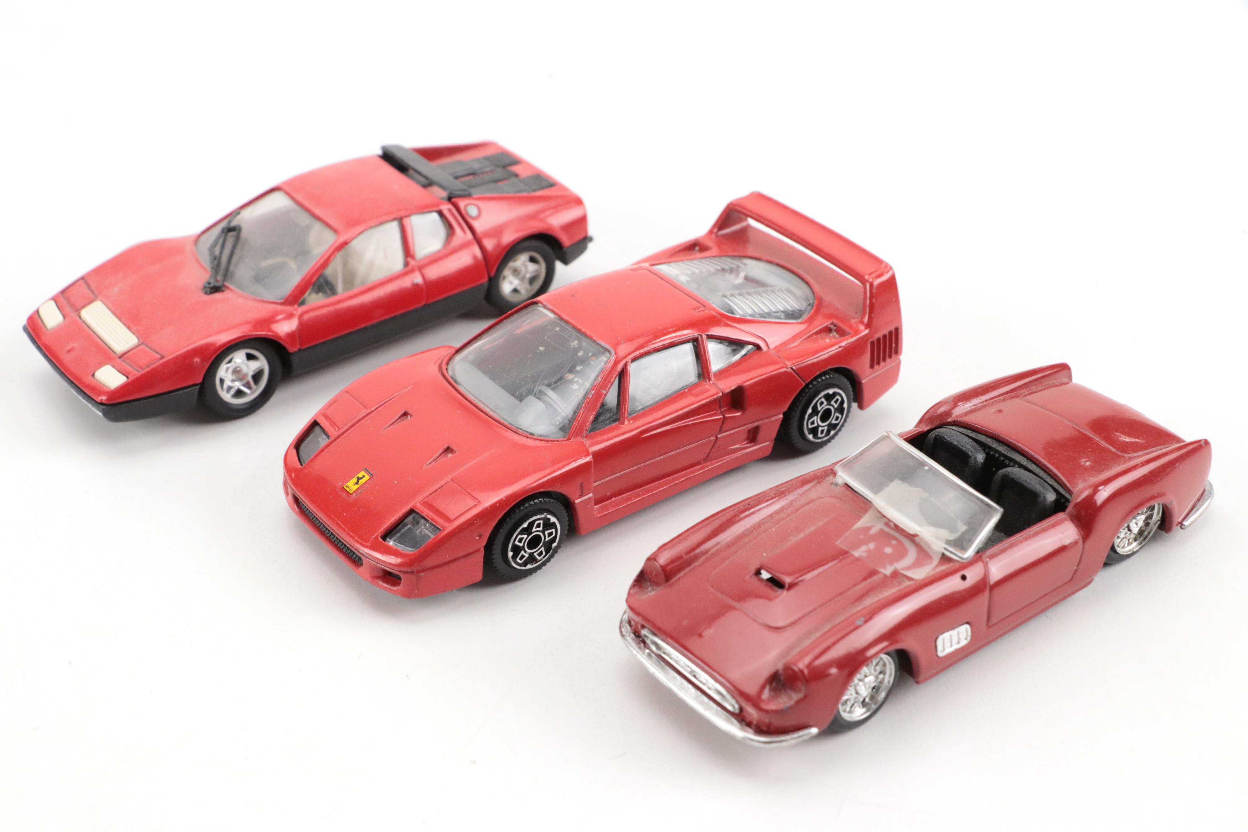 Ferrari Diecast Model Cars with "Stand On It" by Stroker Ace & Other Literature